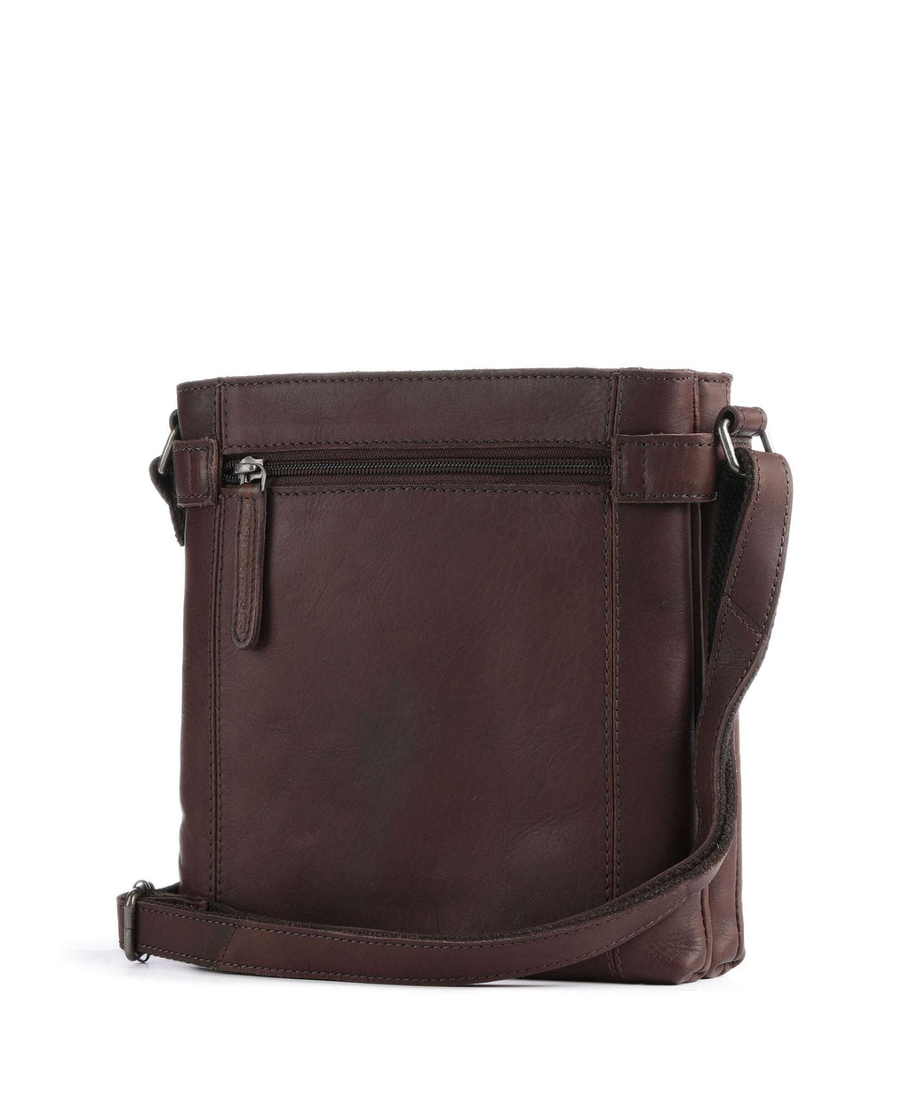 The Chesterfield Brand Wax Pull Up Cow Brandis Crossbody bag brown