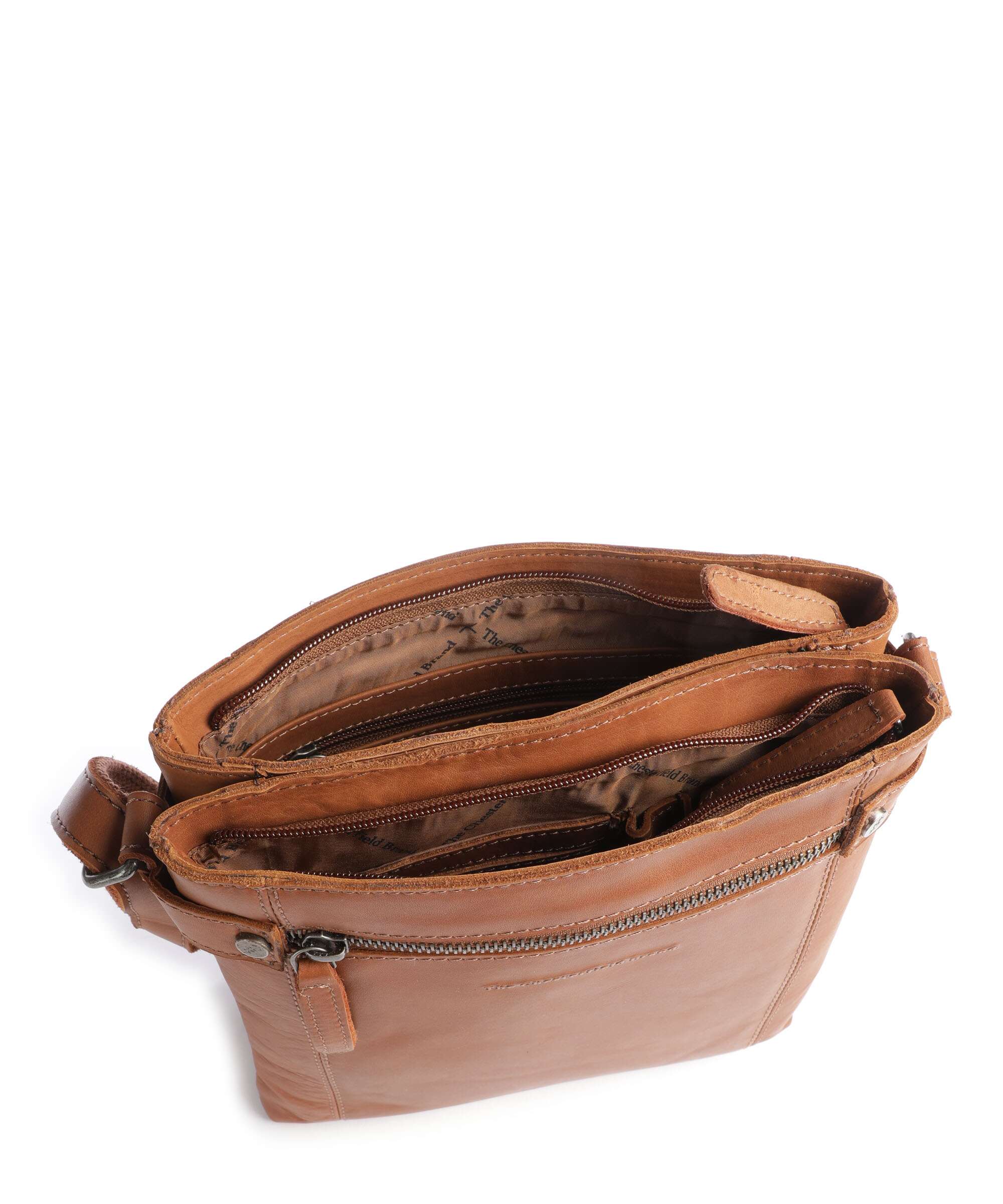The Chesterfield Brand Wax Pull Up Cow Brandis Crossbody bag cognac