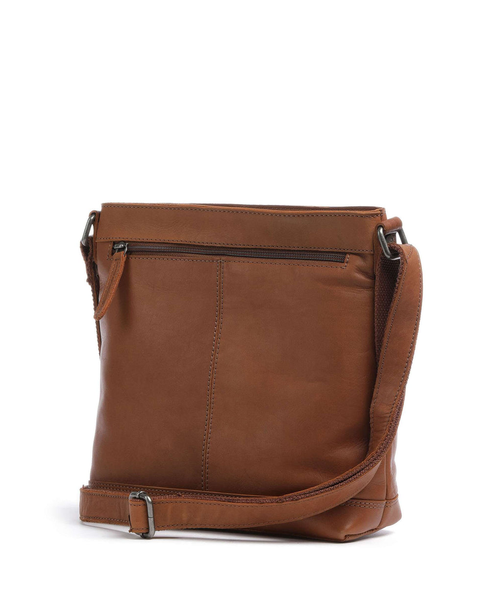 The Chesterfield Brand Wax Pull Up Cow Almeria Crossbody bag cognac
