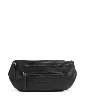The Chesterfield Brand Washed Waxed Cow Severo Vyölaukku black