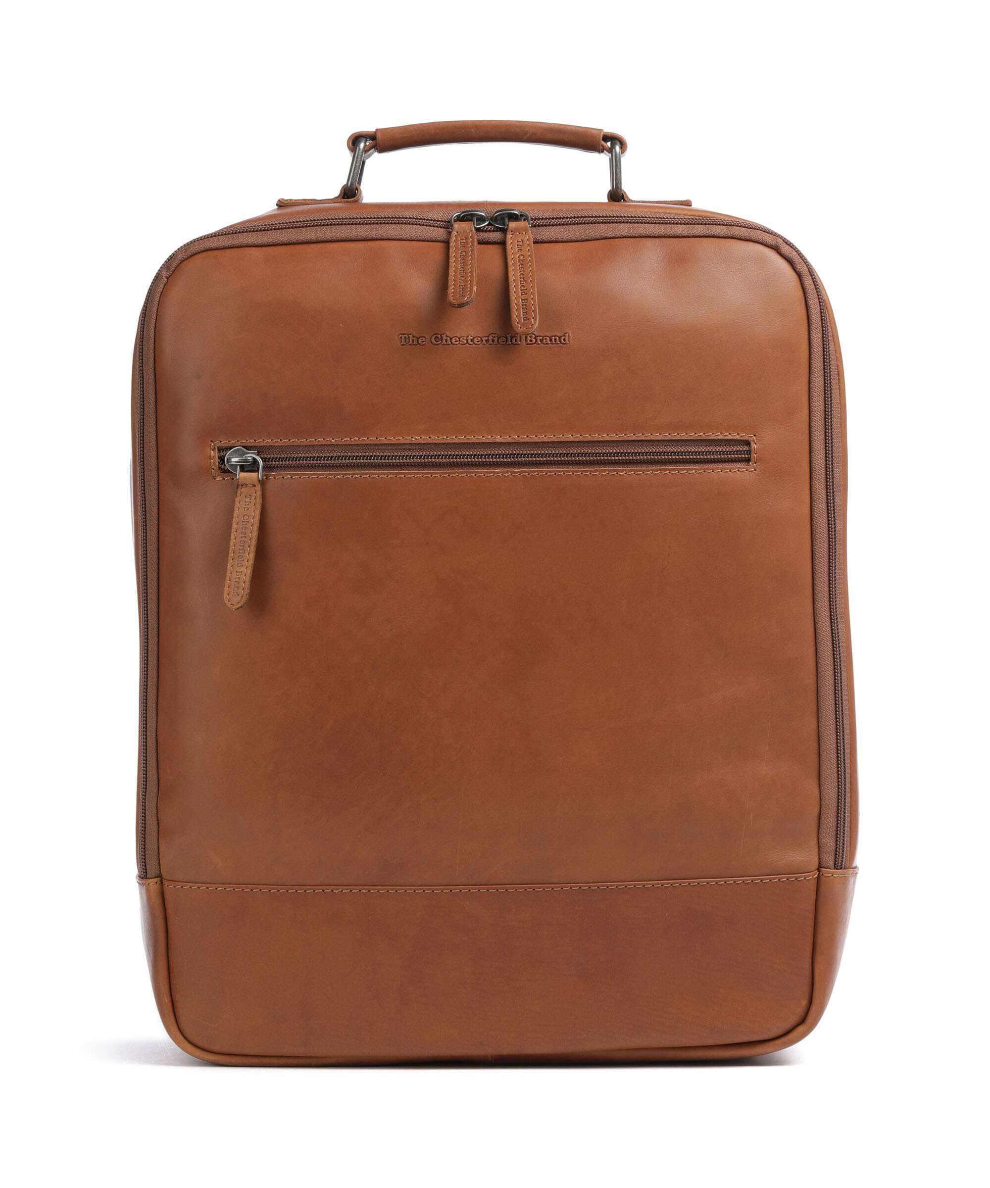 The Chesterfield Brand Wax Pull Up Cow Jamaica Backpack cognac