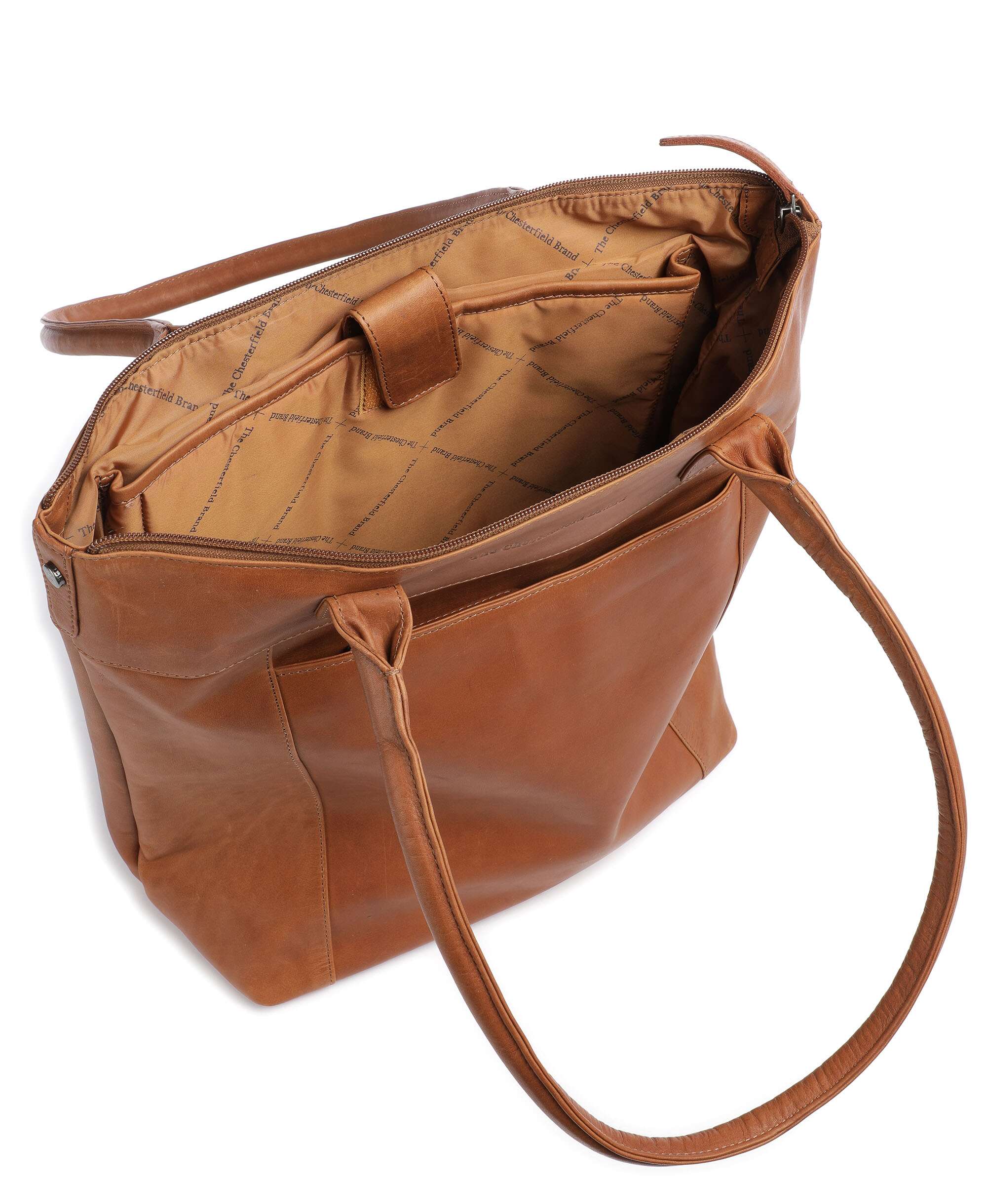 The Chesterfield Brand Wax Pull Up Cow Altona Tote bag cognac