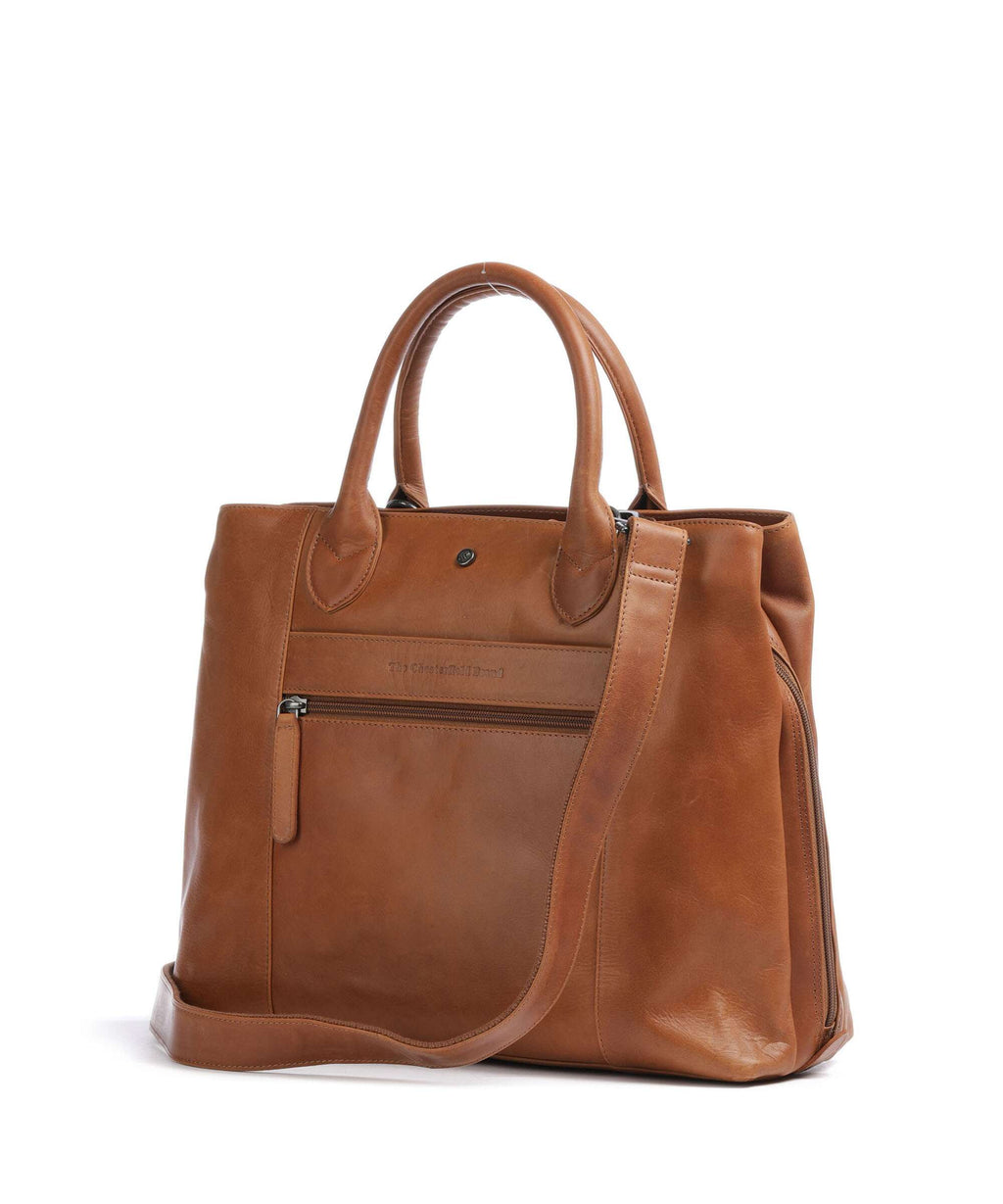 The Chesterfield Brand Wax Pull Up Cow Passau Handbag cognac