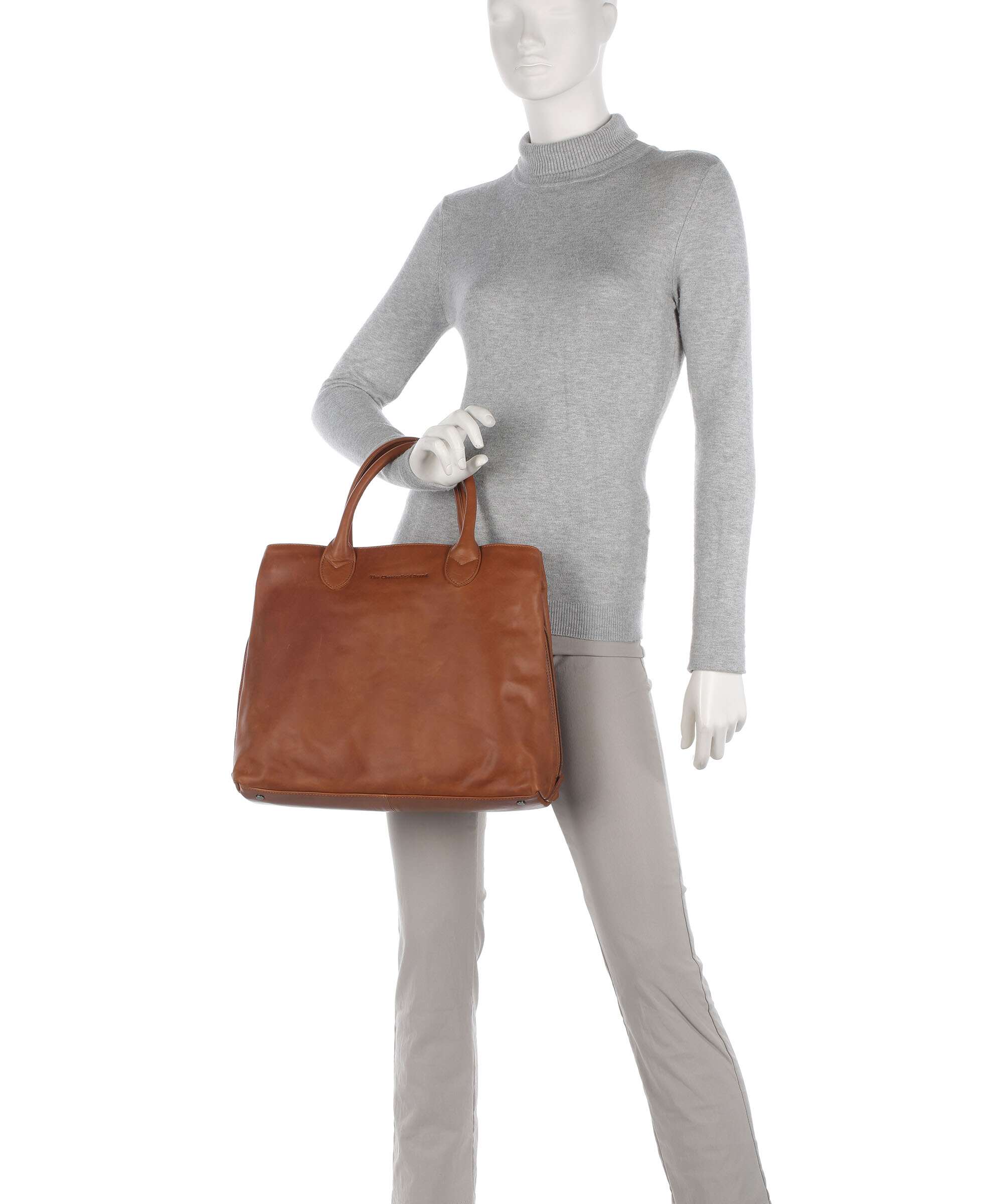 The Chesterfield Brand Wax Pull Up Cow Passau Handbag cognac