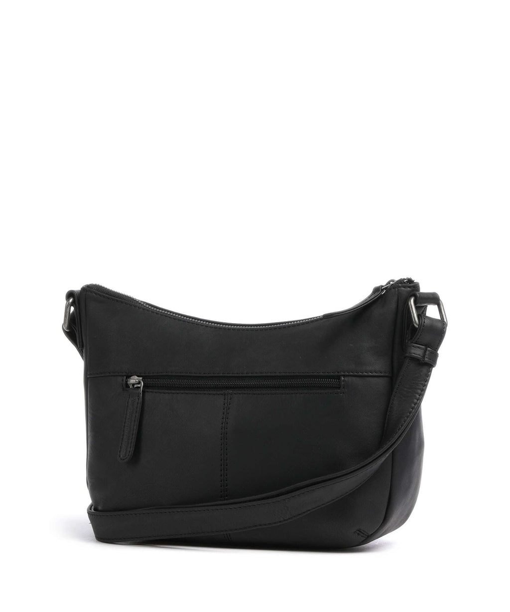 The Chesterfield Brand Wax Pull Up Cow Henderson Crossbody bag black