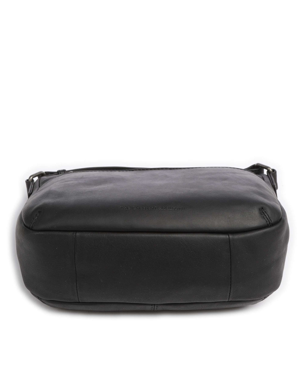 The Chesterfield Brand Wax Pull Up Cow Henderson Crossbody bag black