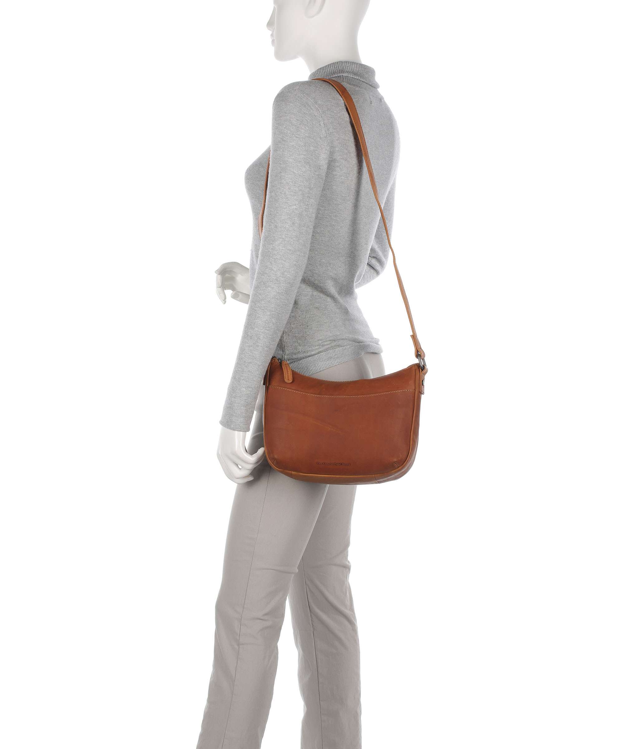 The Chesterfield Brand Wax Pull Up Cow Henderson Crossbody bag cognac