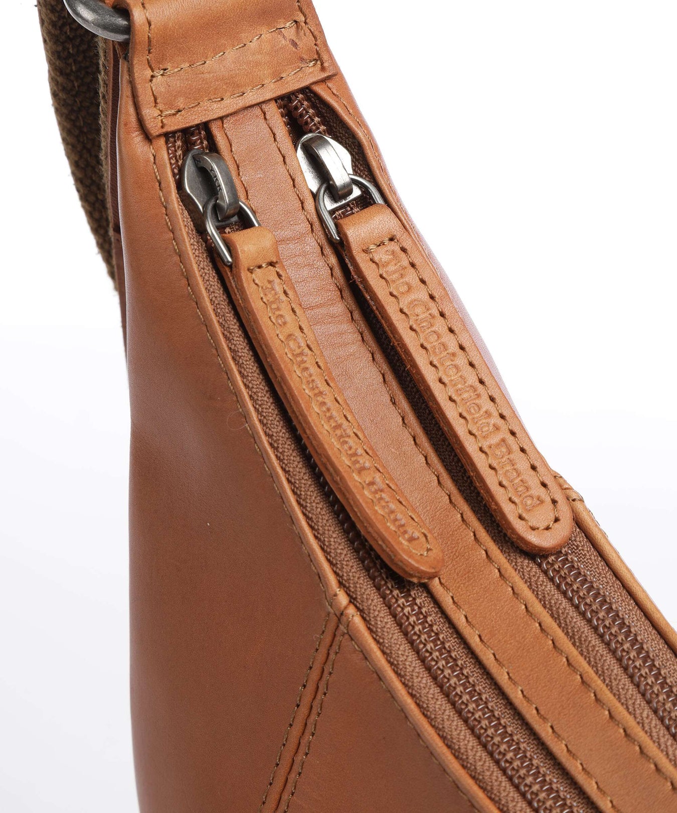 The Chesterfield Brand Cow Wax Pull Up Arlette Hobo bag cognac