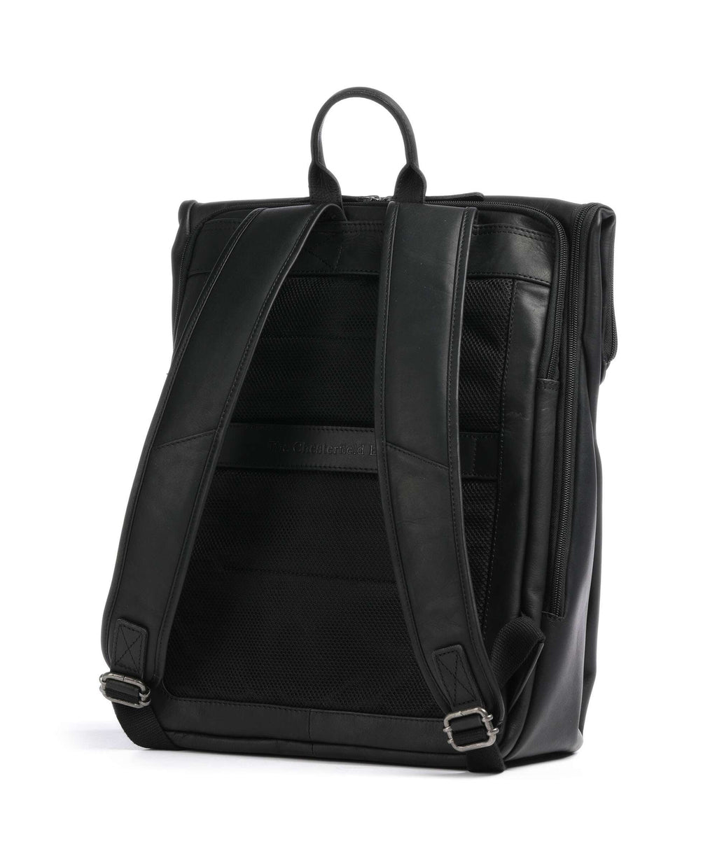 The Chesterfield Brand Wax Pull Up Cow Savona Backpack black