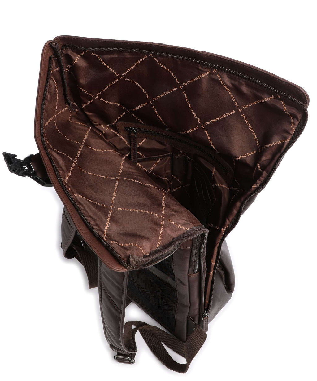 The Chesterfield Brand Wax Pull Up Cow Savona Backpack brown