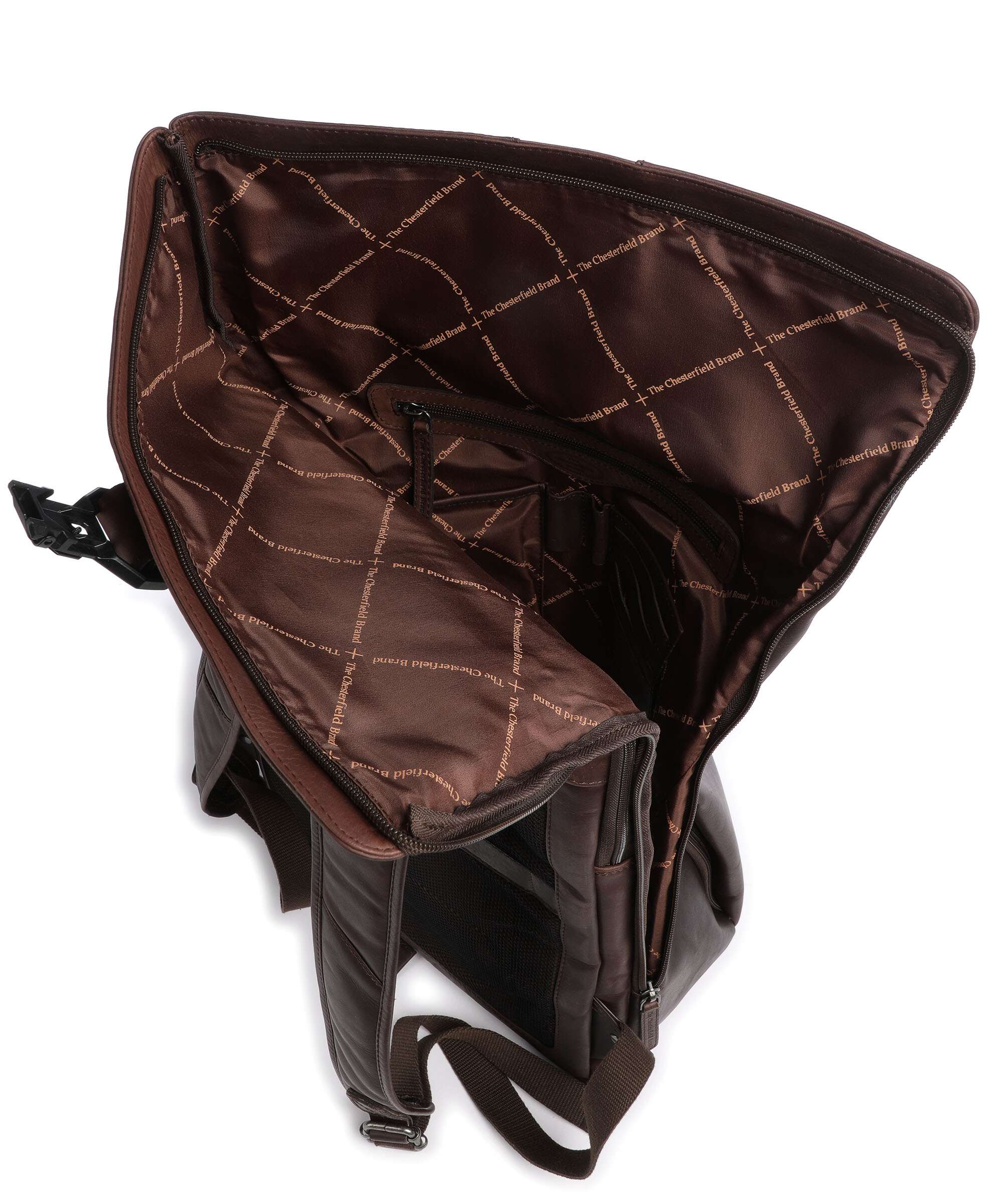 The Chesterfield Brand Wax Pull Up Cow Savona Backpack brown