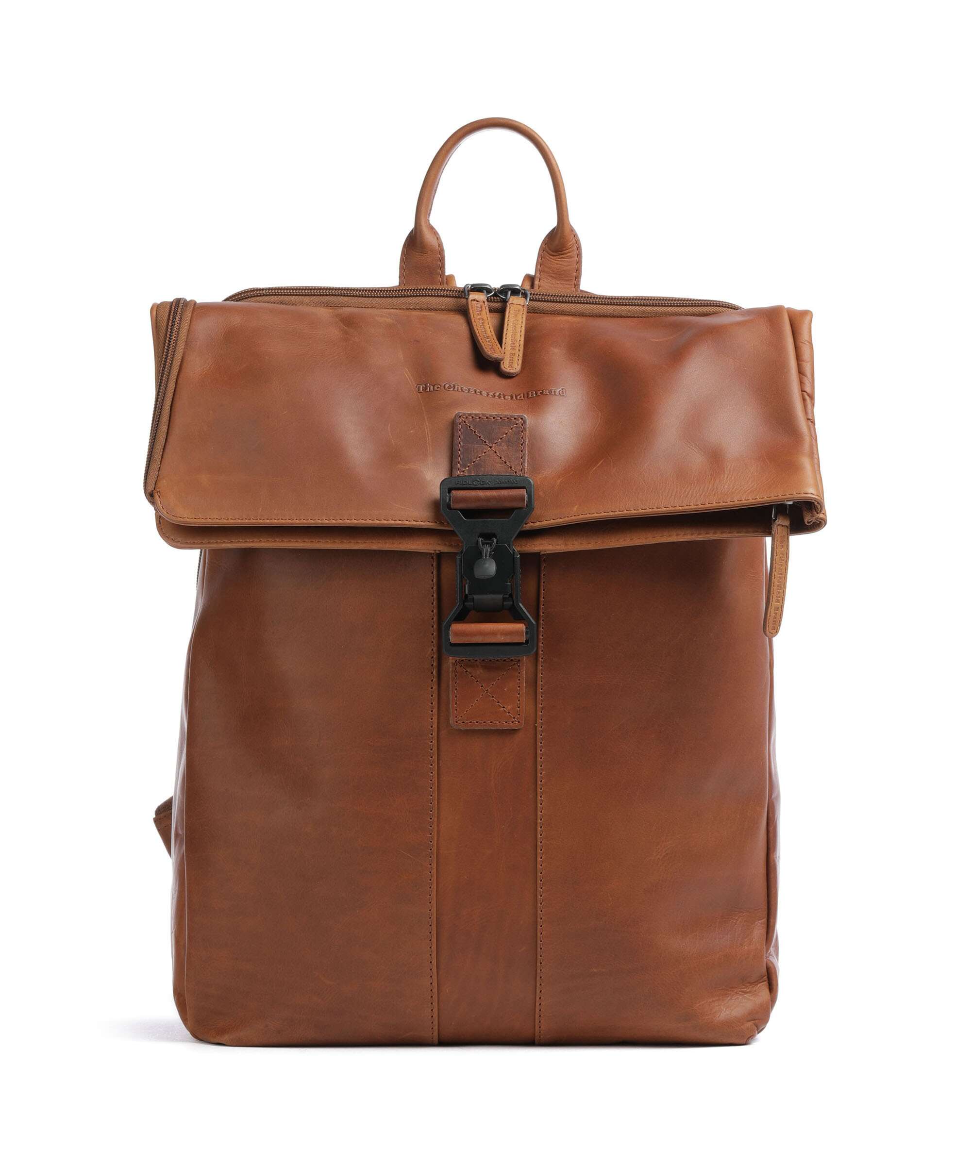 The Chesterfield Brand Wax Pull Up Cow Savona Backpack cognac