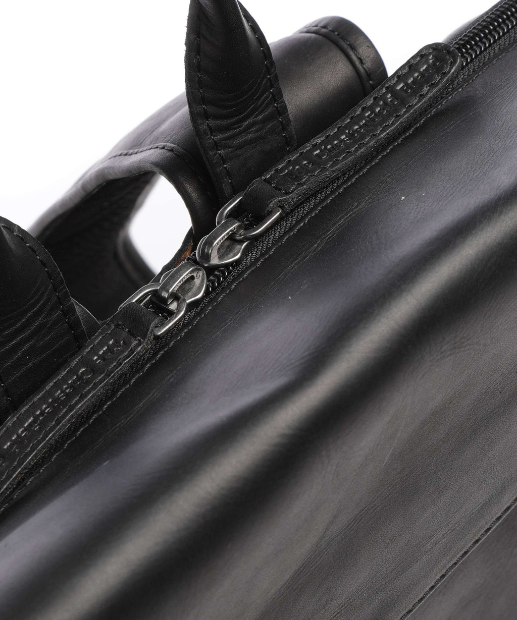 The Chesterfield Brand Wax Pull Up Cow Mazara Backpack black