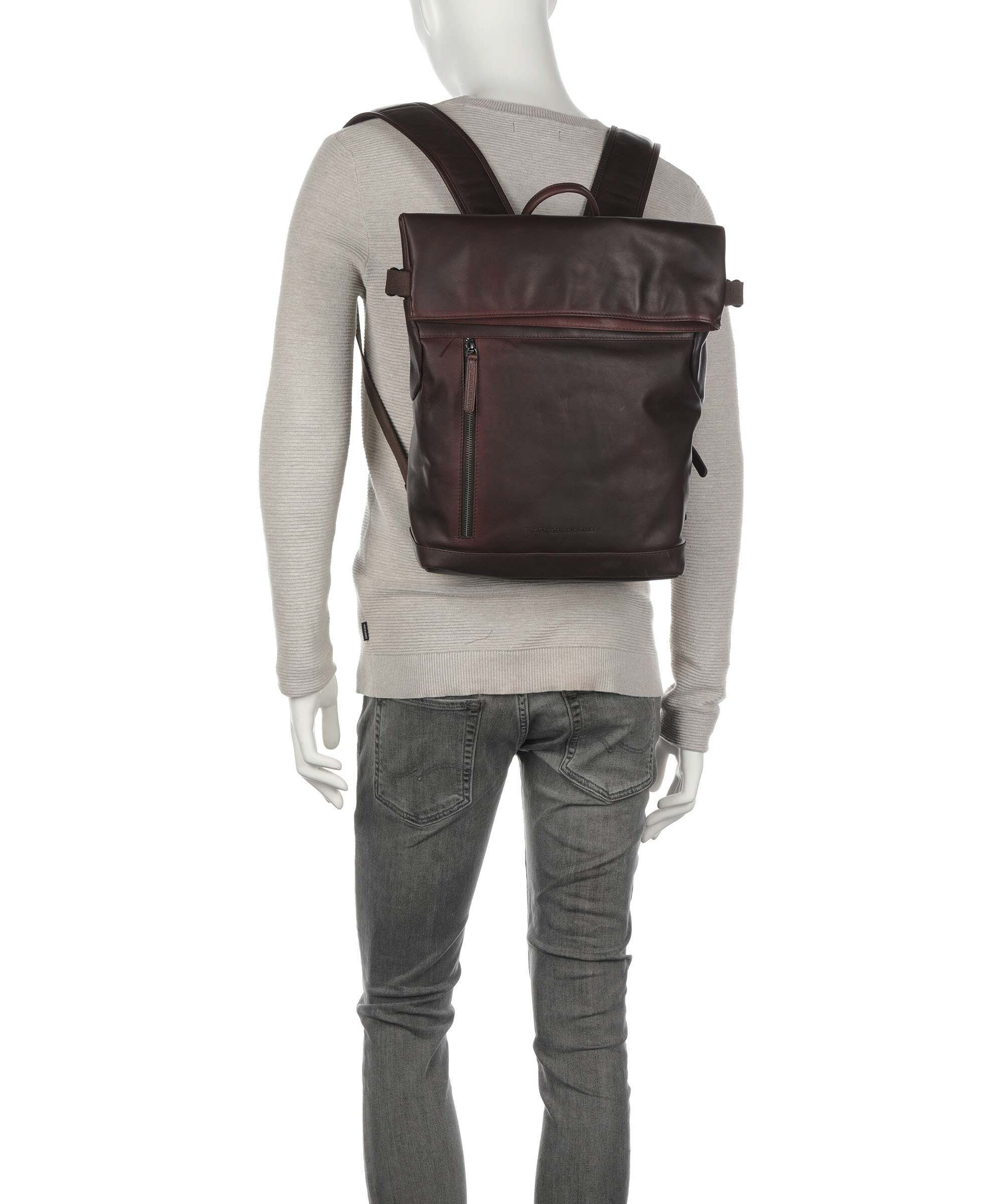 The Chesterfield Brand Wax Pull Up Cow Mazara Backpack brown