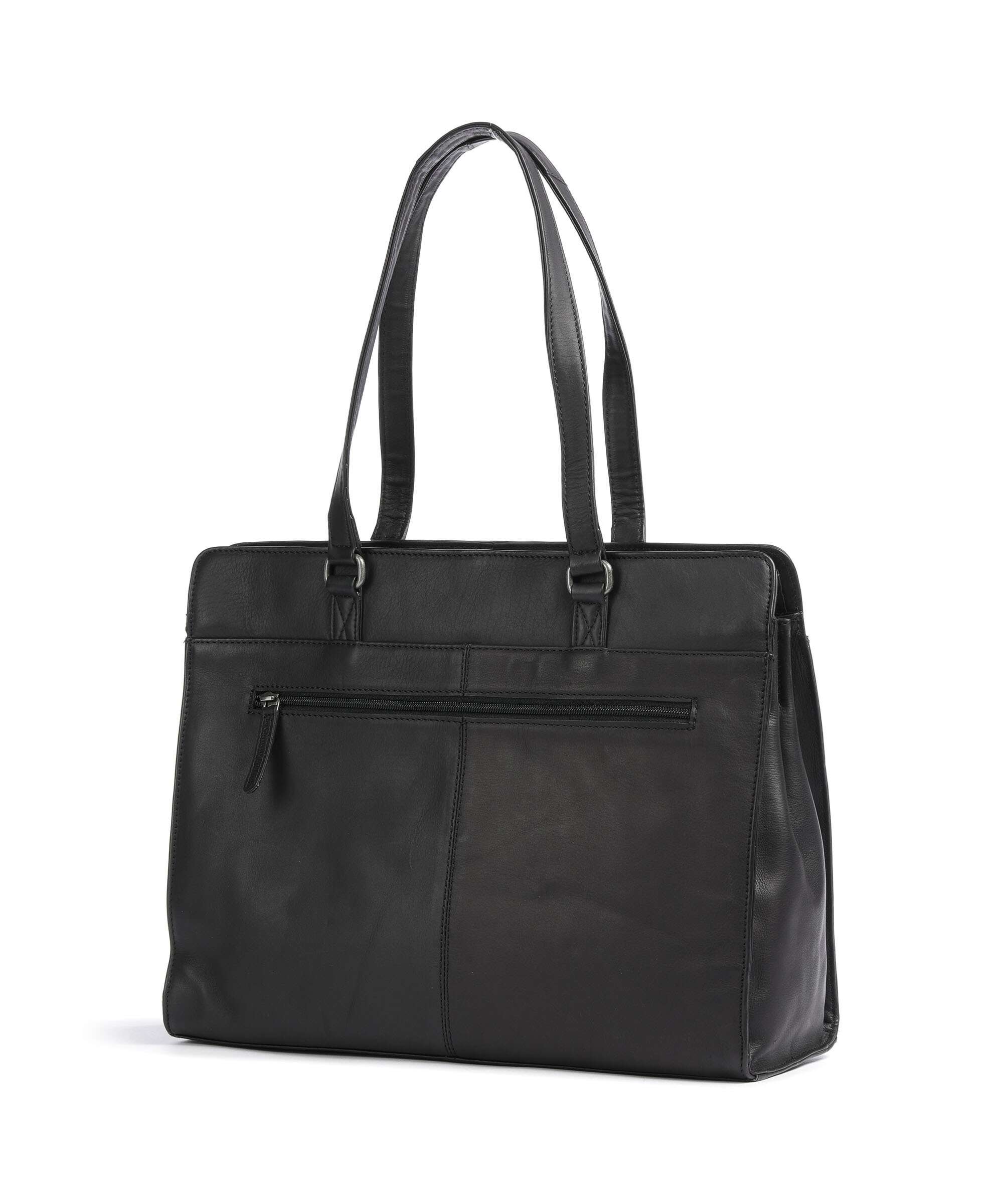 The Chesterfield Brand Wax Pull Up Cow Fidenza Tote bag black