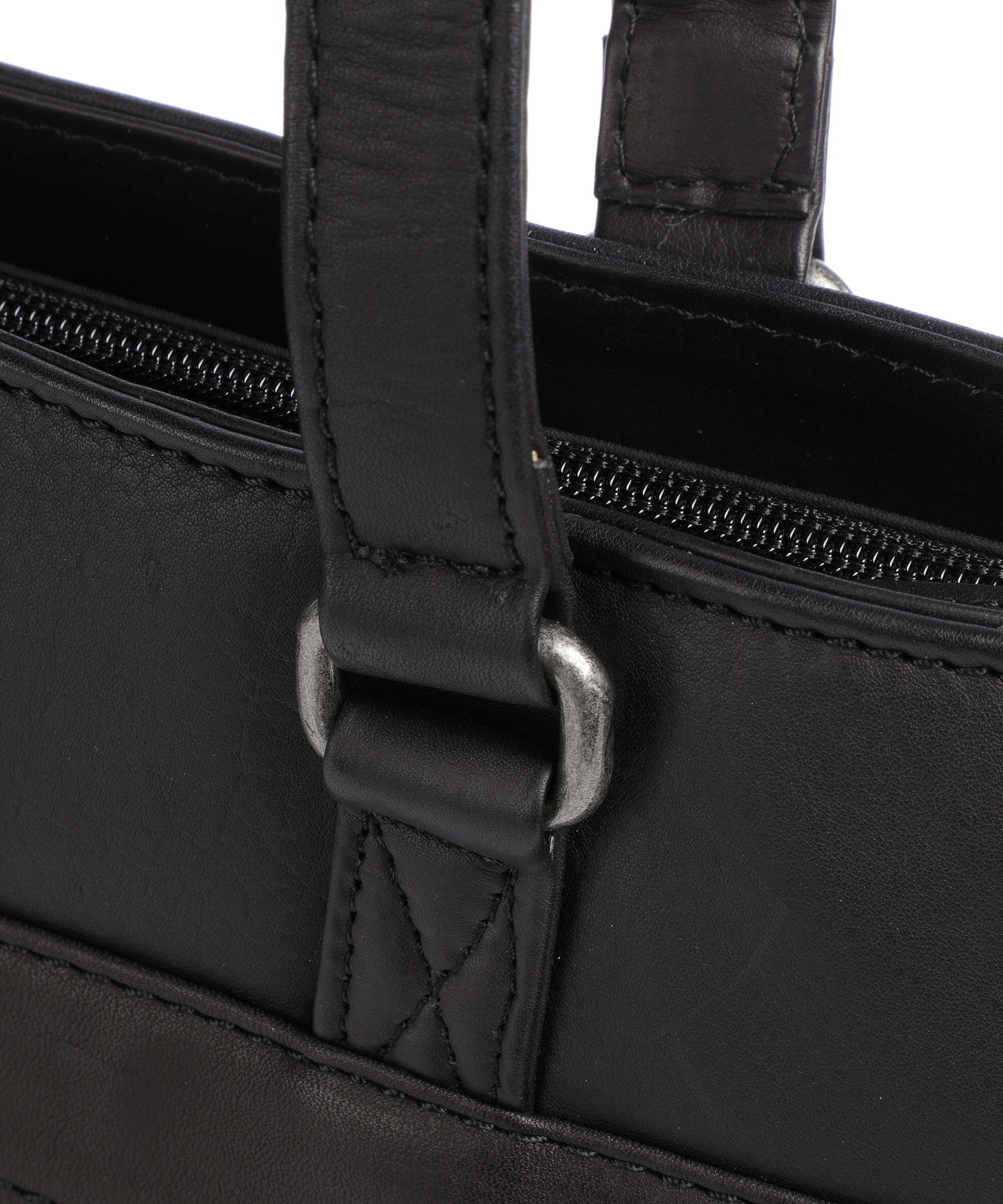 The Chesterfield Brand Wax Pull Up Cow Fidenza Tote bag black