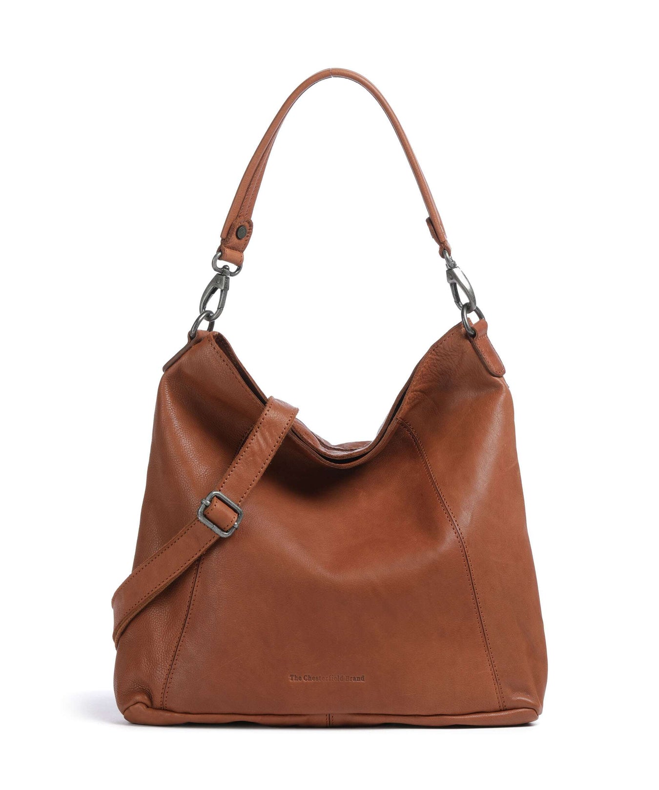 The Chesterfield Brand Washed Waxed Cow Sintra Hobo bag cognac