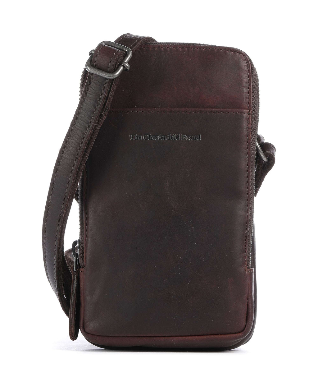The Chesterfield Brand Wax Pull Up Cow Alesund Phone bag brown