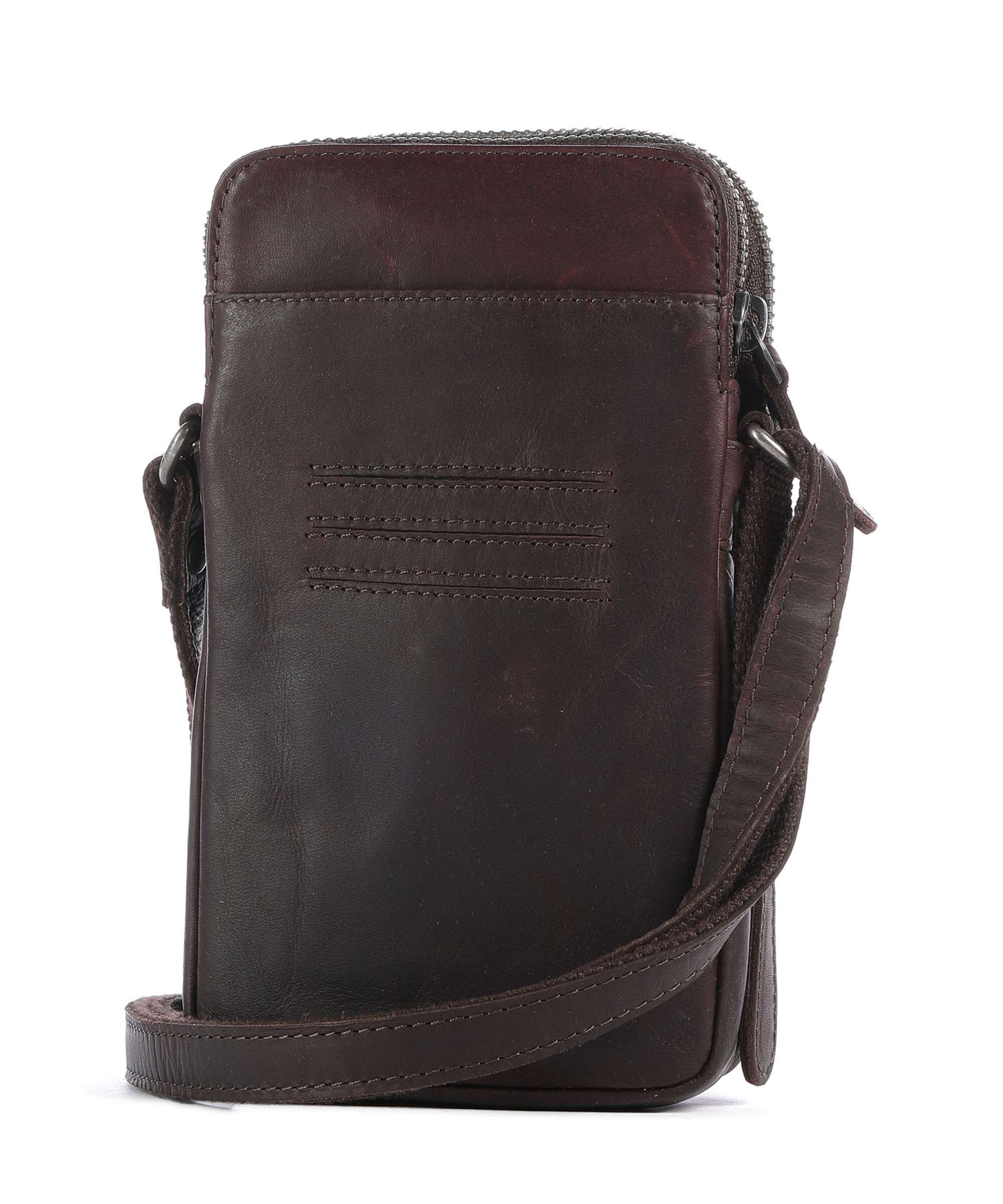 The Chesterfield Brand Wax Pull Up Cow Alesund Phone bag brown