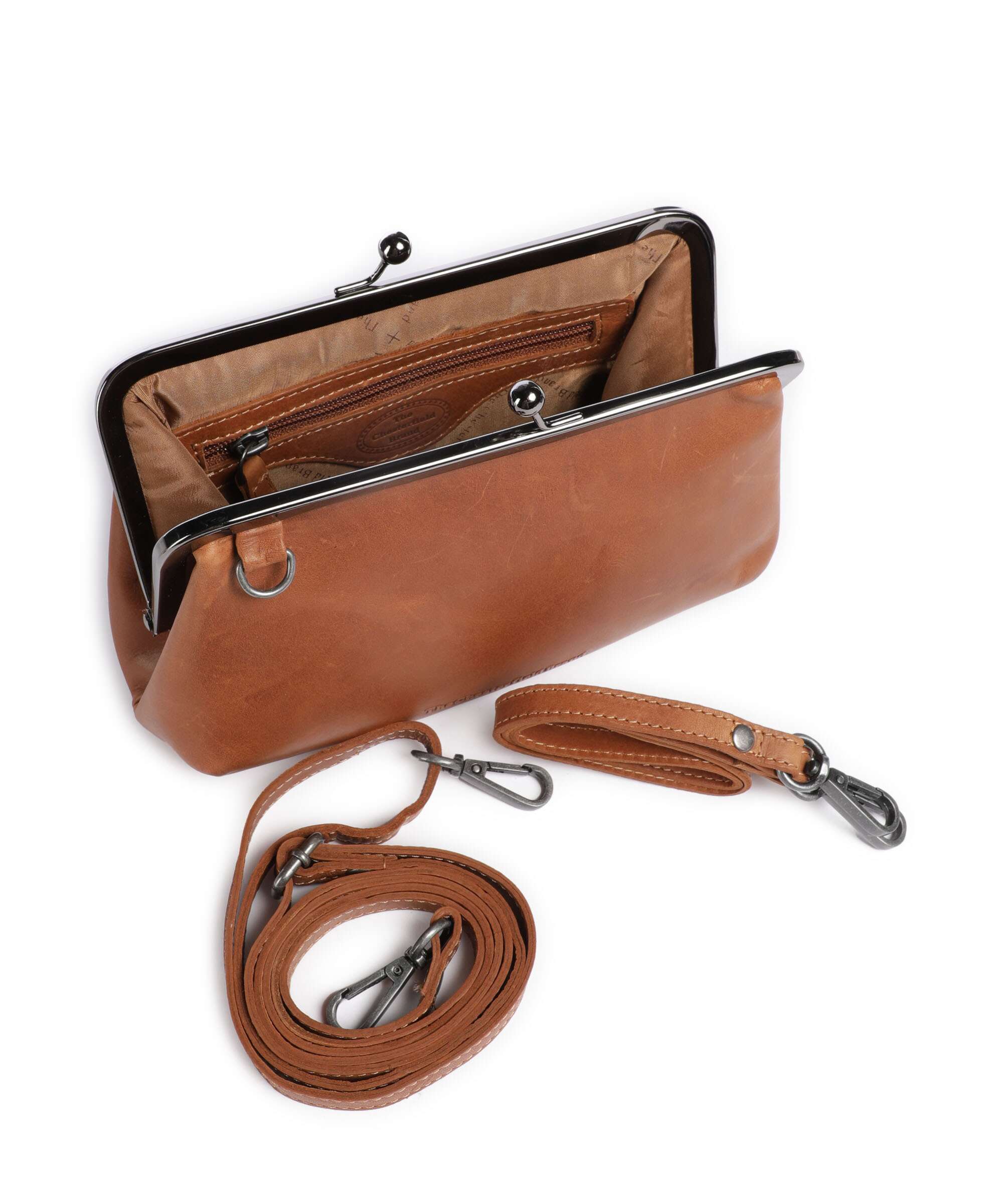 The Chesterfield Brand Wax Pull Up Cow Andrade Shoulder bag cognac
