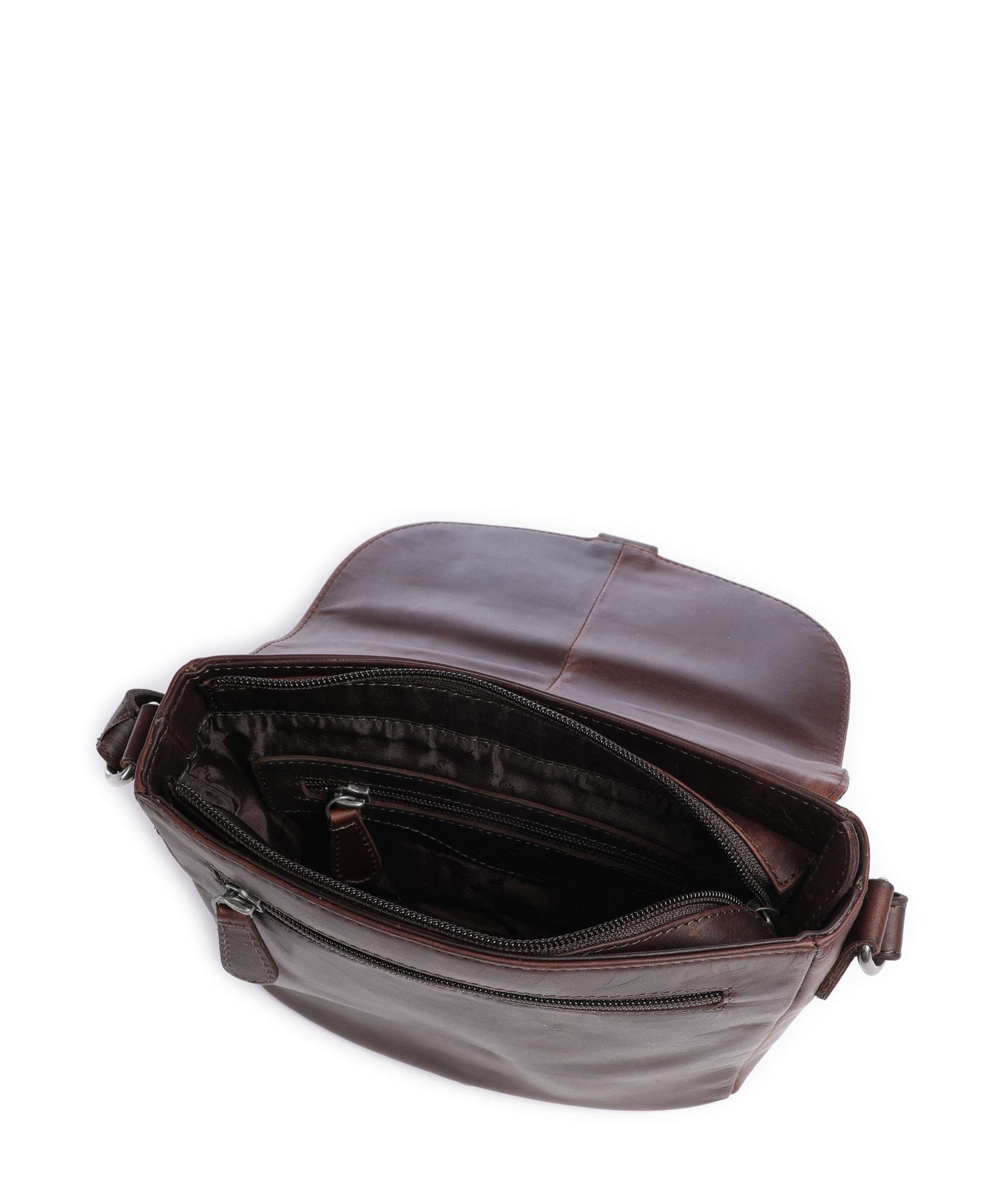 The Chesterfield Brand Wax Pull Up Cow Lucian Crossbody bag brown