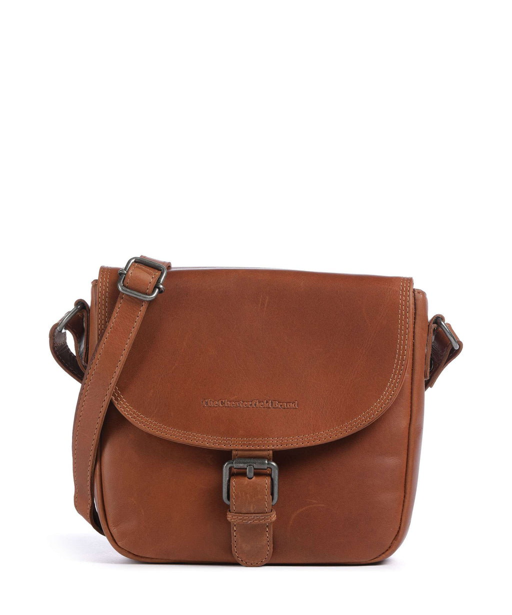 The Chesterfield Brand Wax Pull Up Cow Lucian Crossbody bag cognac
