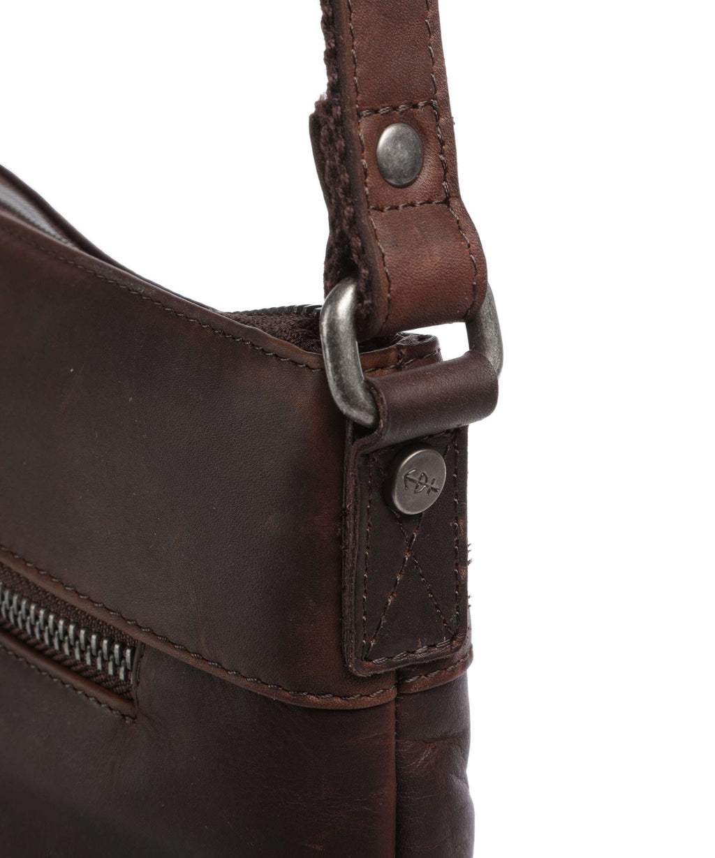 The Chesterfield Brand Wax Pull Up Cow Cartagena Crossbody bag brown