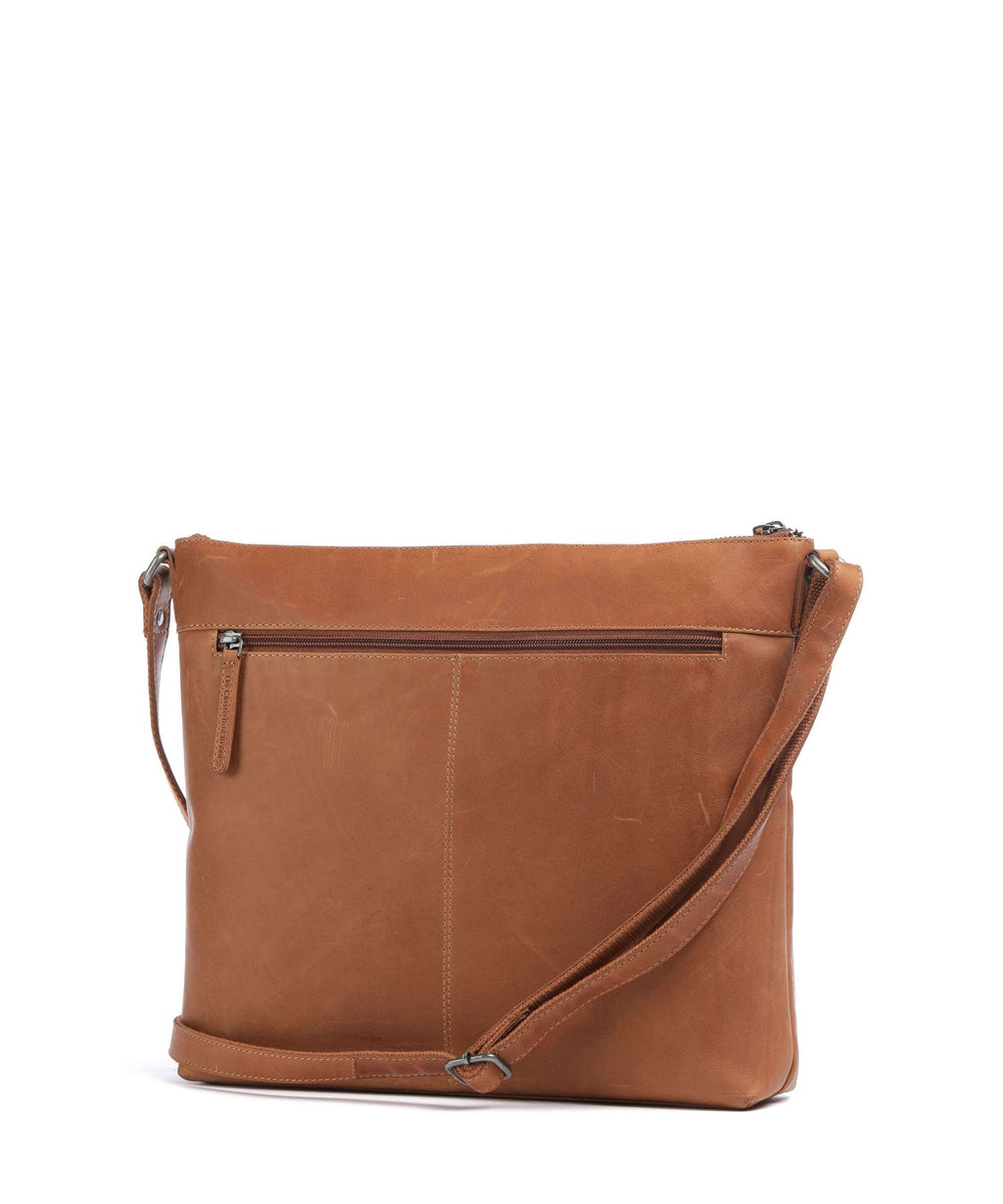 The Chesterfield Brand Cow Wax Pull Up Cartagena Crossbody bag cognac