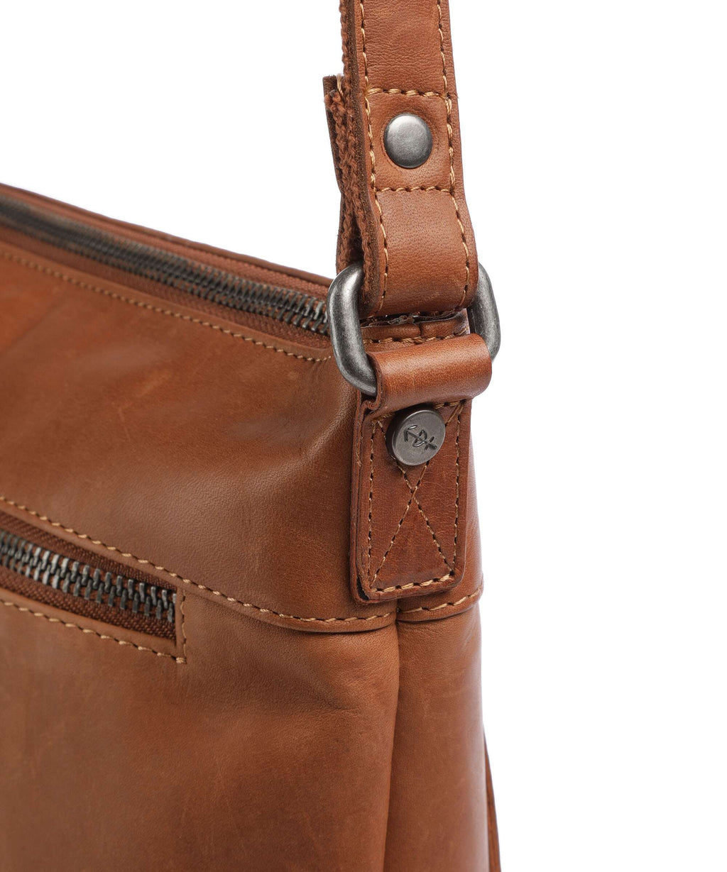 The Chesterfield Brand Wax Pull Up Cow Cartagena Crossbody bag cognac