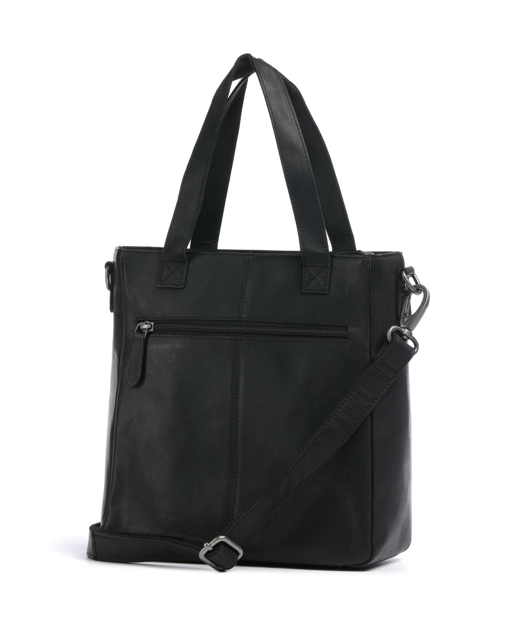 The Chesterfield Brand Wax Pull Up Cow Lingfield Handbag black