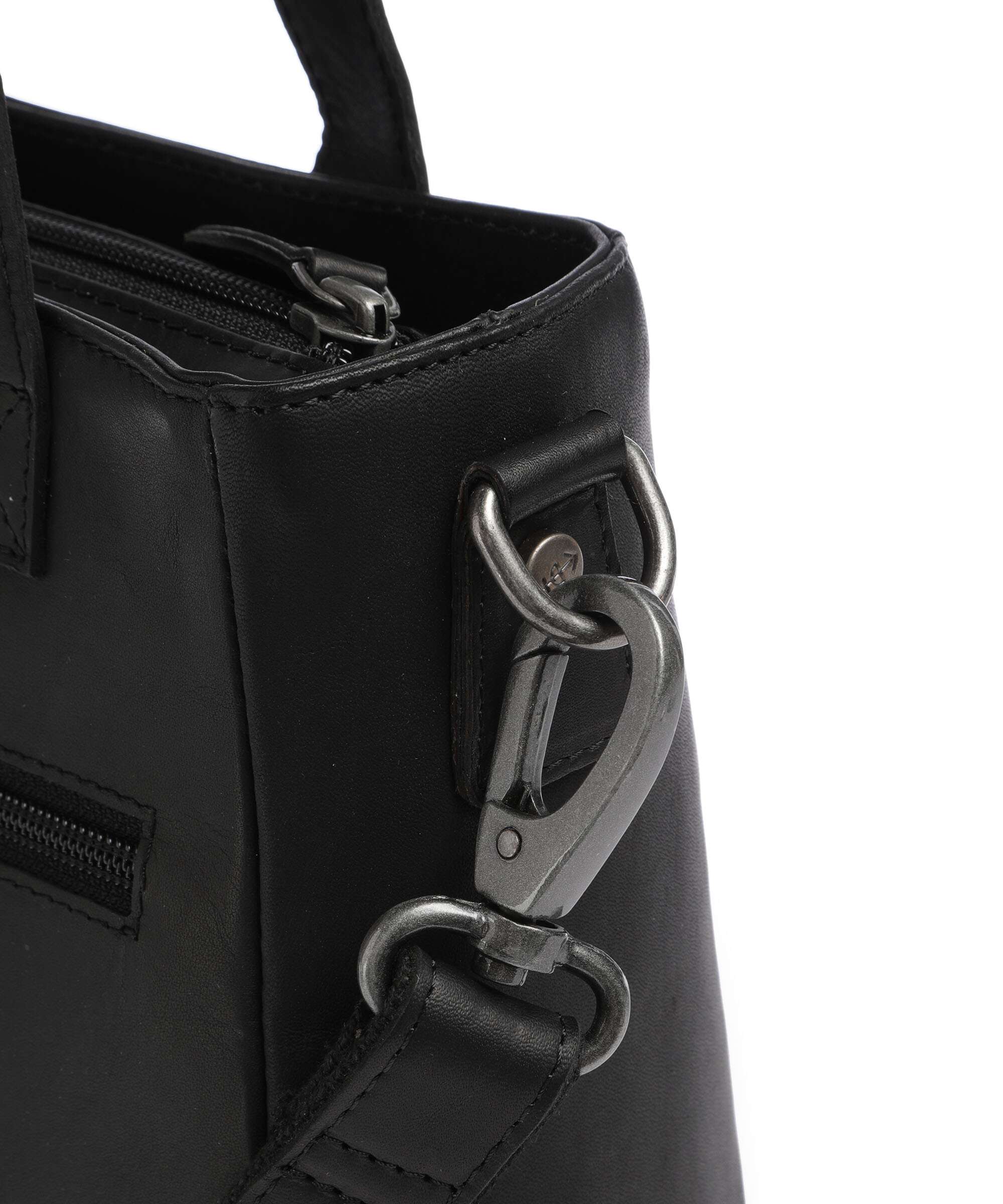 The Chesterfield Brand Wax Pull Up Cow Lingfield Handbag black