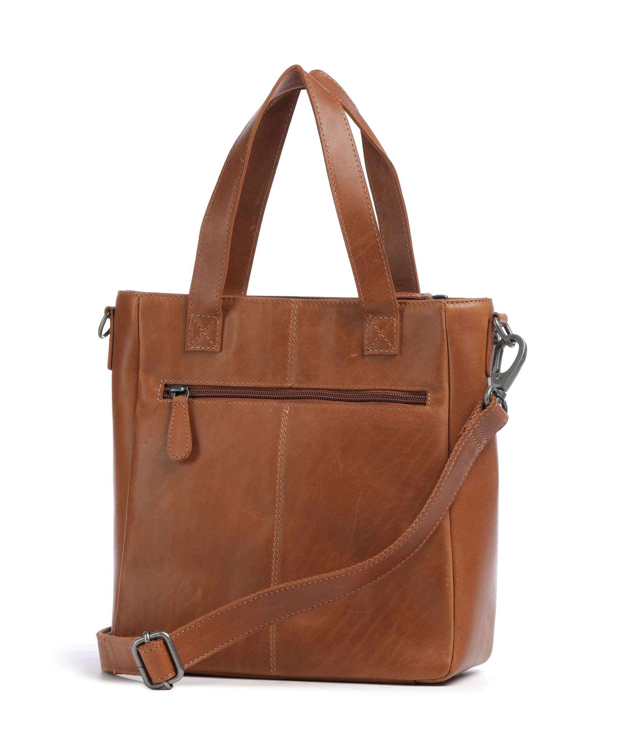 The Chesterfield Brand Wax Pull Up Cow Lingfield Handbag cognac