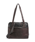 The Chesterfield Brand Wax Pull Up Cow Belgrado Shoulder bag brown