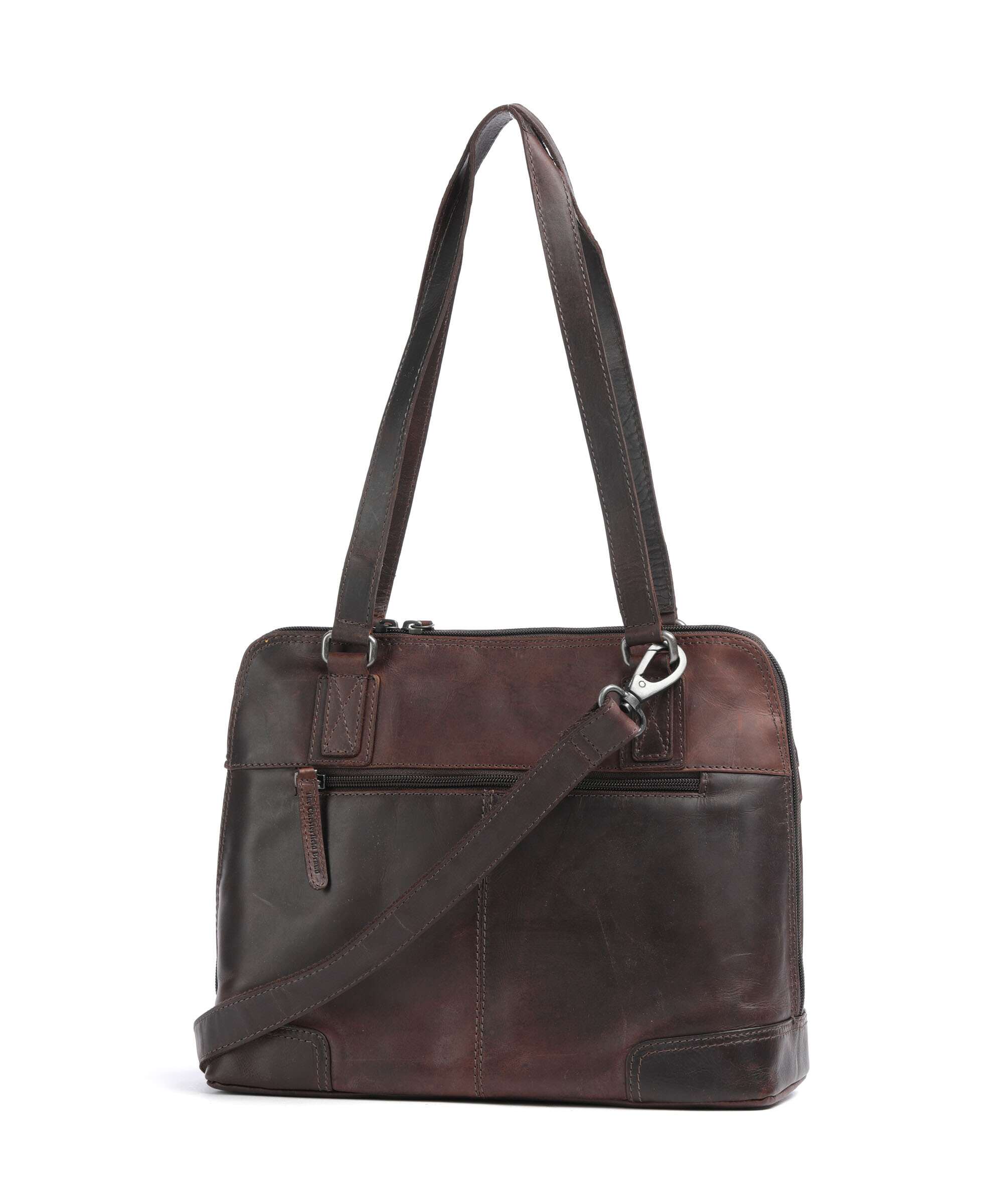 The Chesterfield Brand Wax Pull Up Cow Belgrado Shoulder bag brown