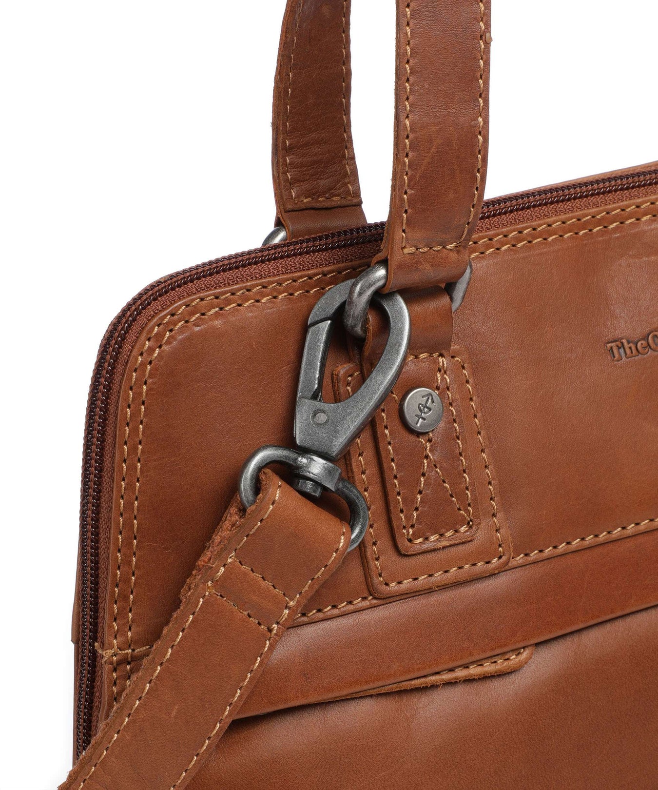 The Chesterfield Brand Cow Wax Pull Up Belgrado Shoulder bag cognac