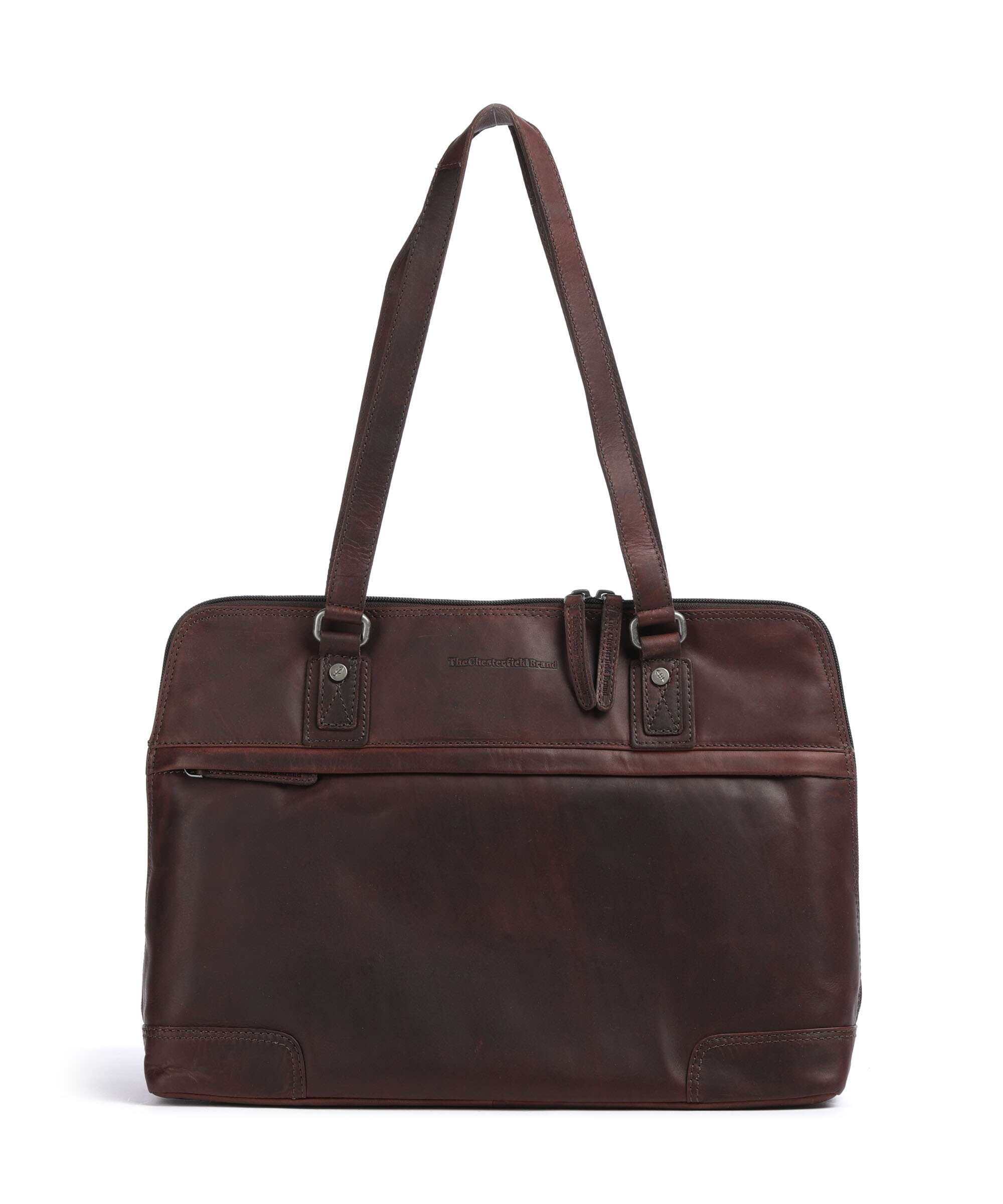 The Chesterfield Brand Wax Pull Up Cow Branson Shoulder bag brown