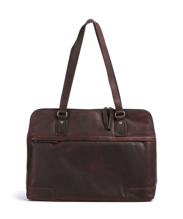 The Chesterfield Brand Cow Wax Pull Up Branson Olkalaukku brown