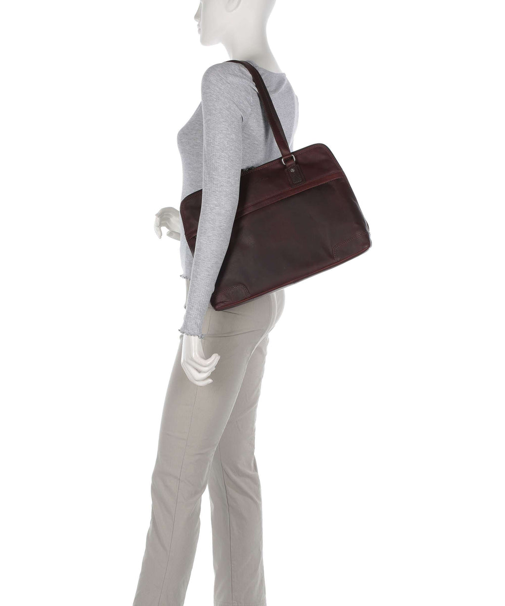 The Chesterfield Brand Wax Pull Up Cow Branson Shoulder bag brown
