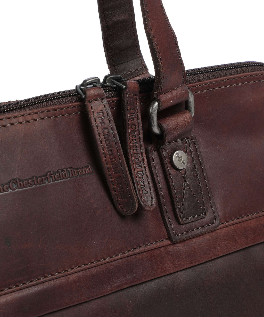The Chesterfield Brand Wax Pull Up Cow Branson Shoulder bag brown