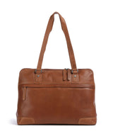 The Chesterfield Brand Cow Wax Pull Up Branson Olkalaukku cognac