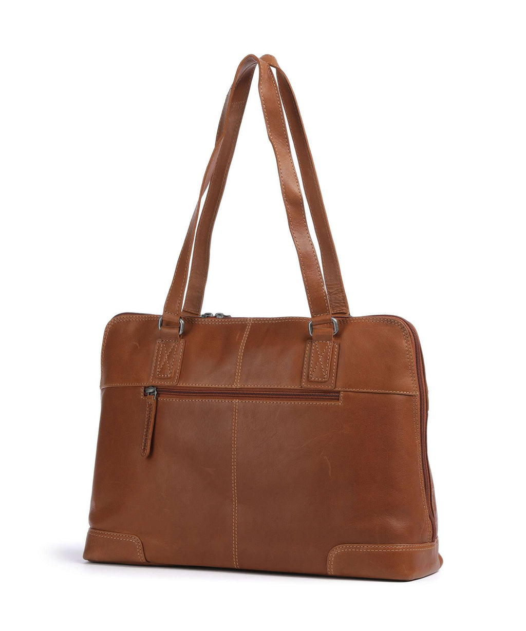 The Chesterfield Brand Wax Pull Up Cow Branson Shoulder bag cognac