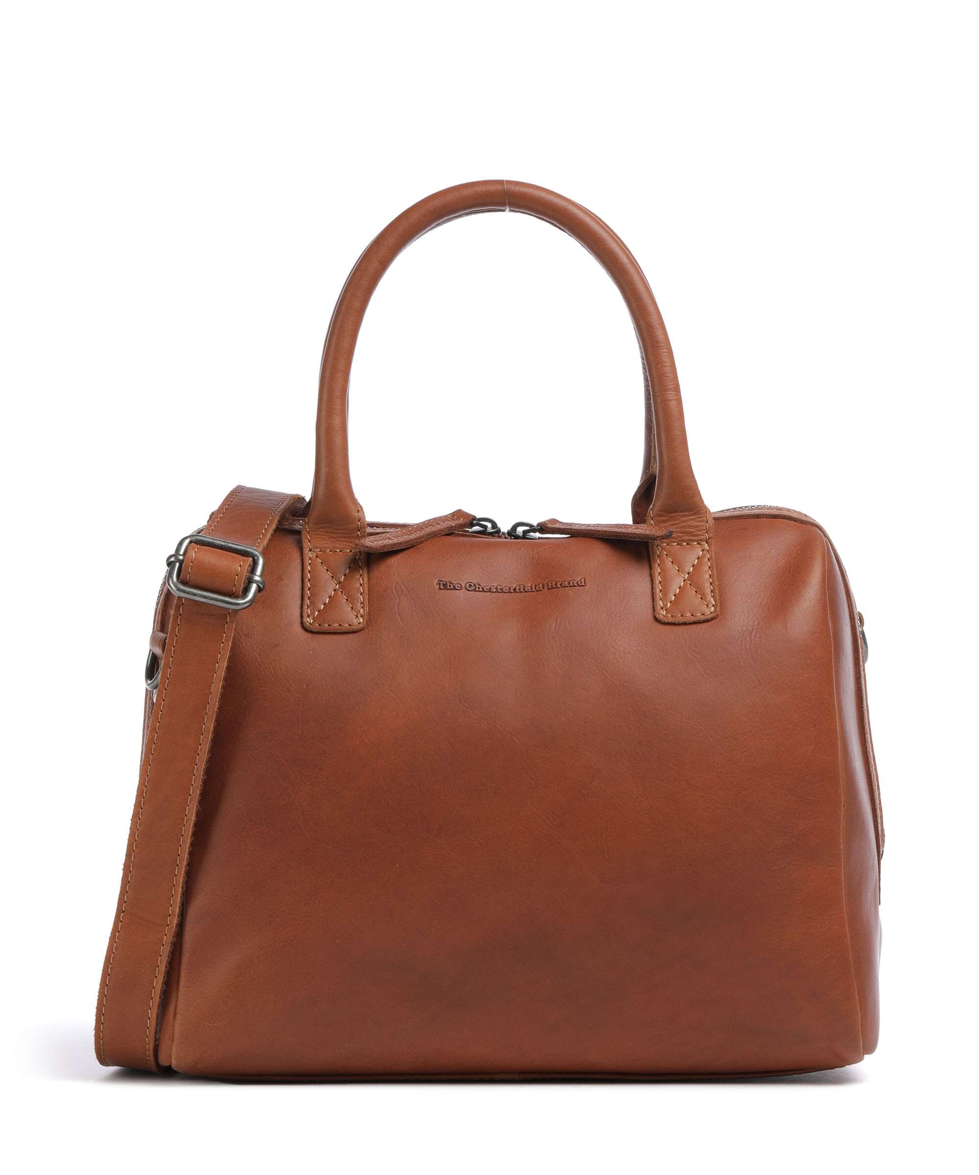 The Chesterfield Brand Wax Pull Up Cow Langton Handbag cognac
