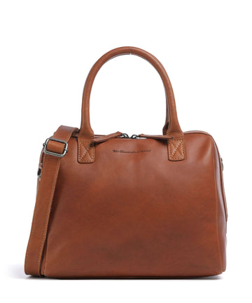 The Chesterfield Brand Cow Wax Pull Up Langton Käsilaukku cognac