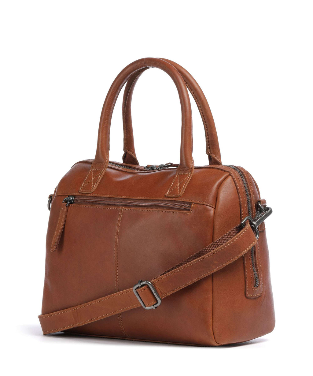 The Chesterfield Brand Wax Pull Up Cow Langton Handbag cognac