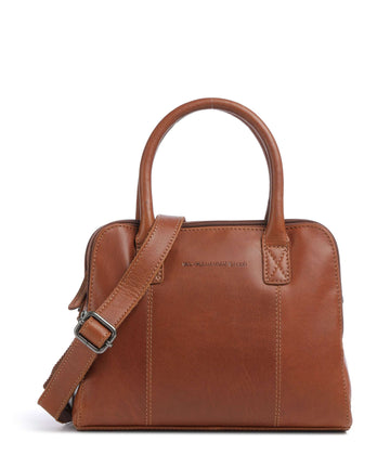 The Chesterfield Brand Cow Wax Pull Up Ezra Käsilaukku cognac