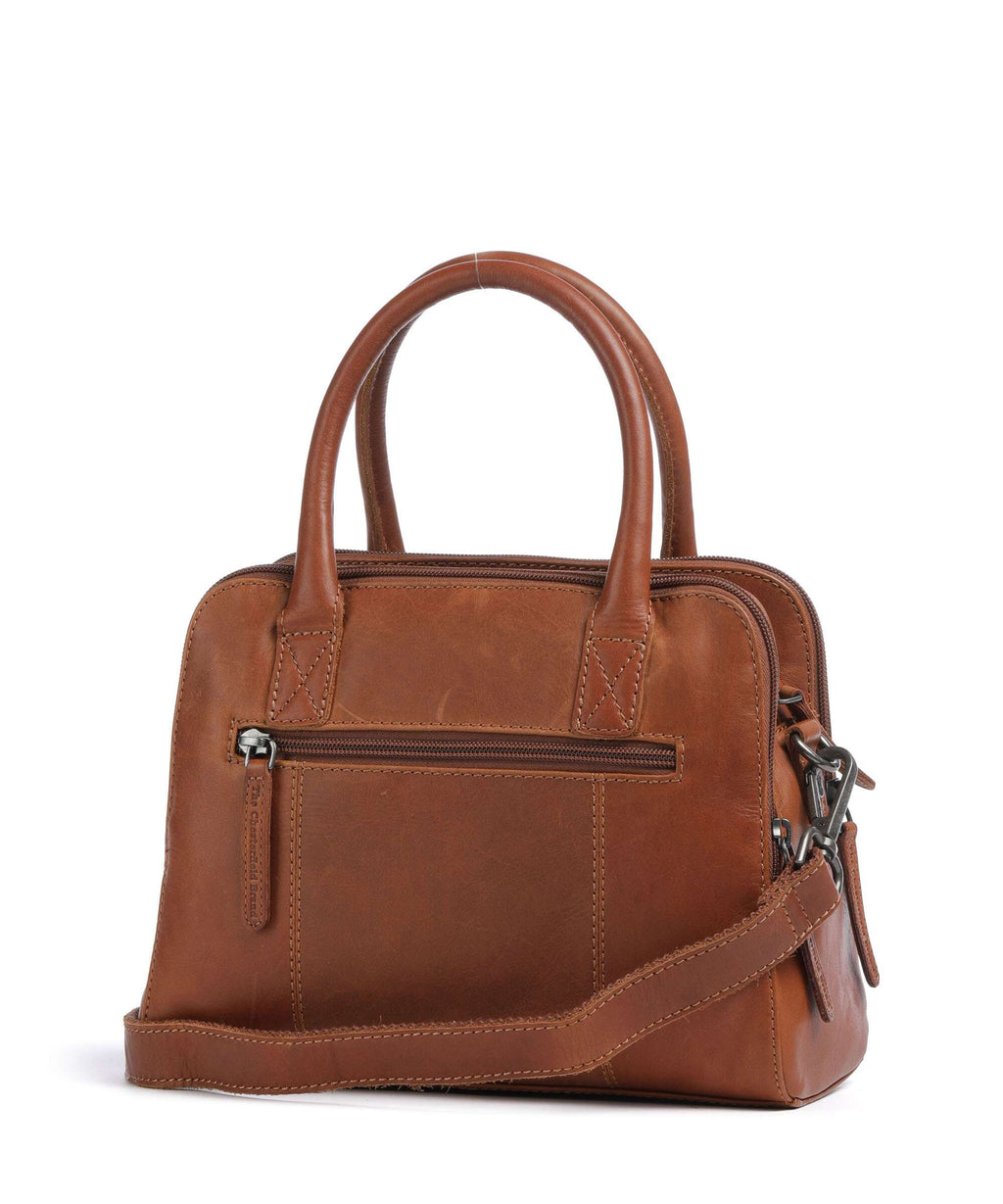 The Chesterfield Brand Wax Pull Up Cow Ezra Handbag cognac
