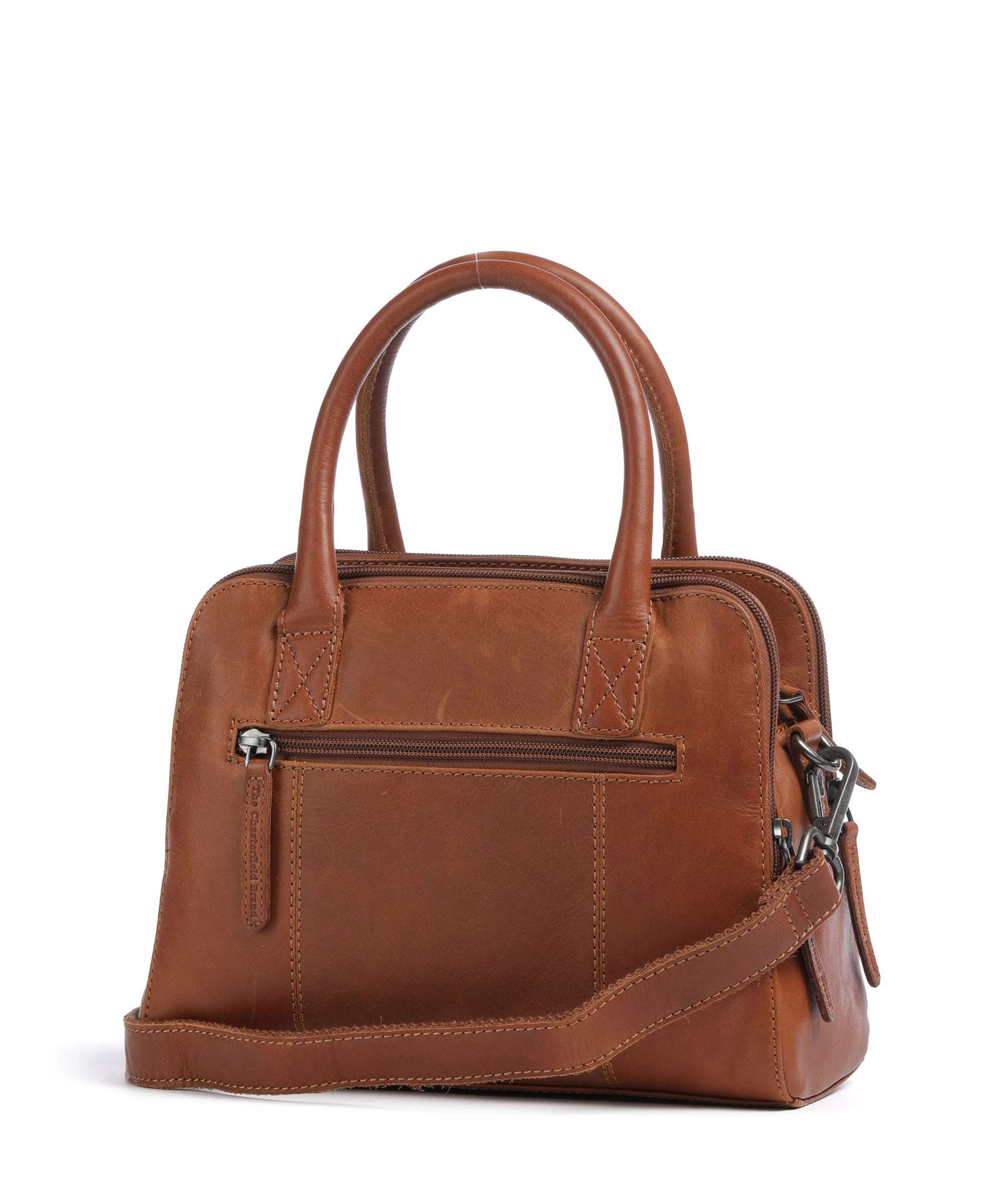The Chesterfield Brand Wax Pull Up Cow Ezra Handbag cognac