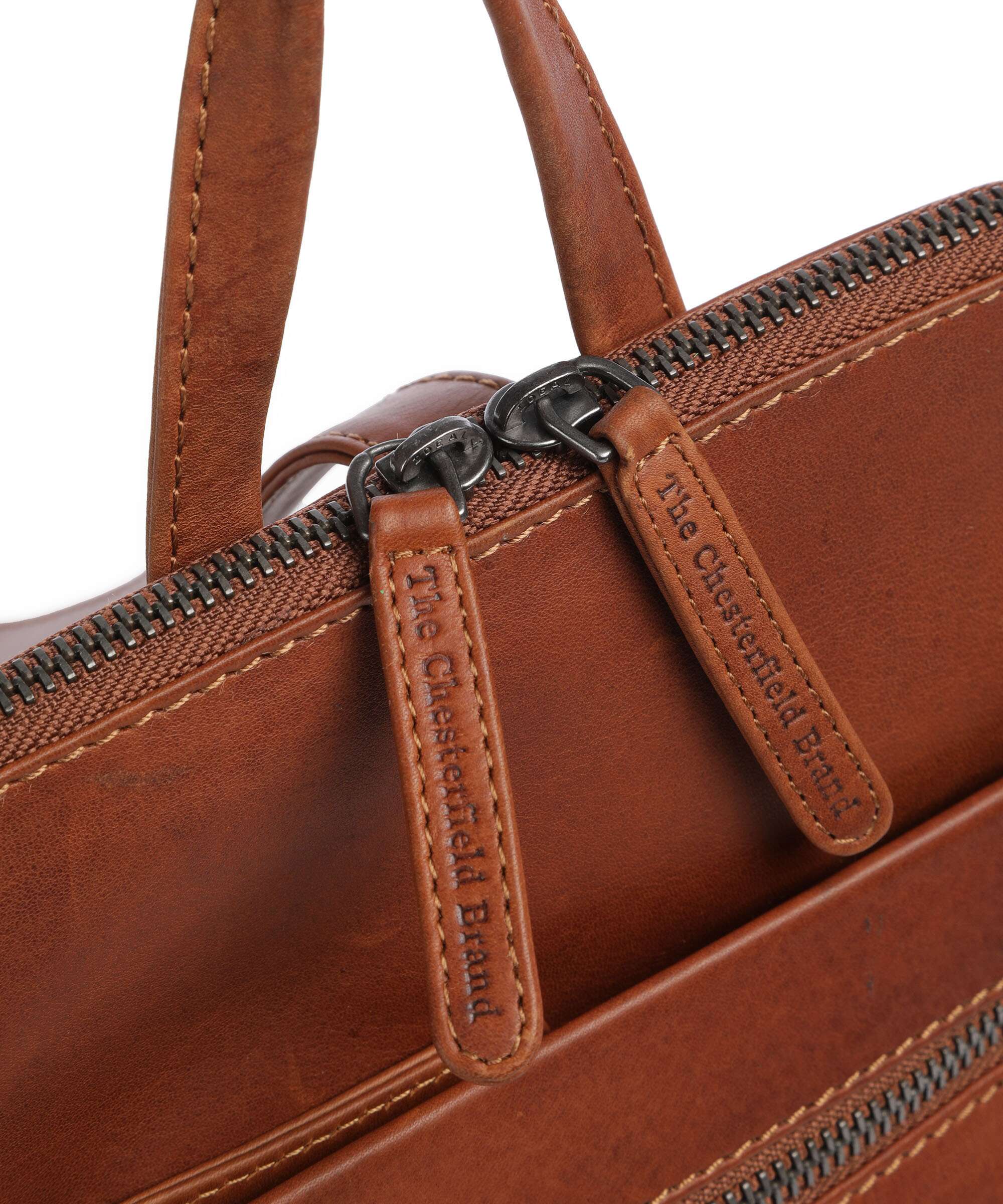 The Chesterfield Brand Wax Pull Up Cow Linford Backpack cognac