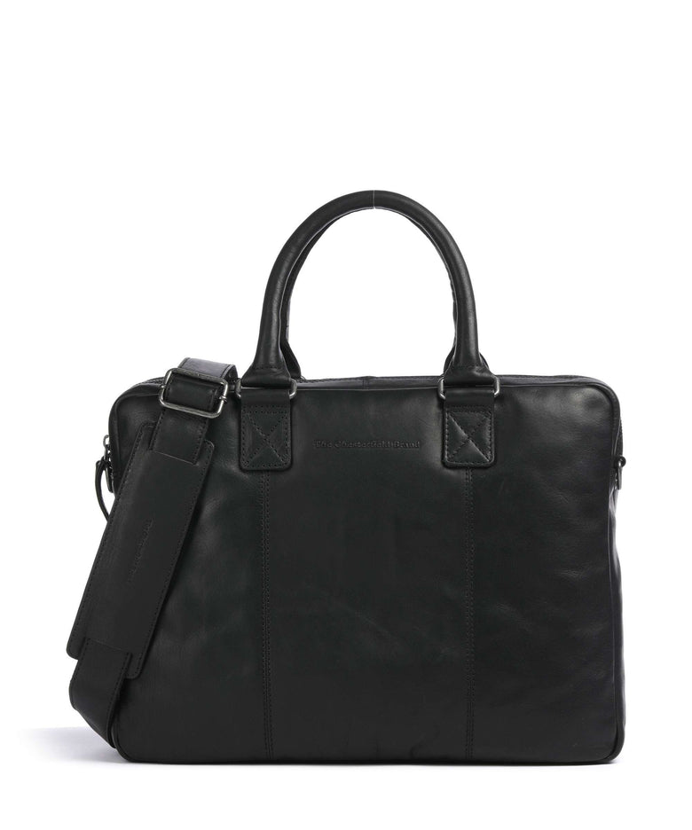 The Chesterfield Brand Cow Wax Pull Up Fabian Briefcase black