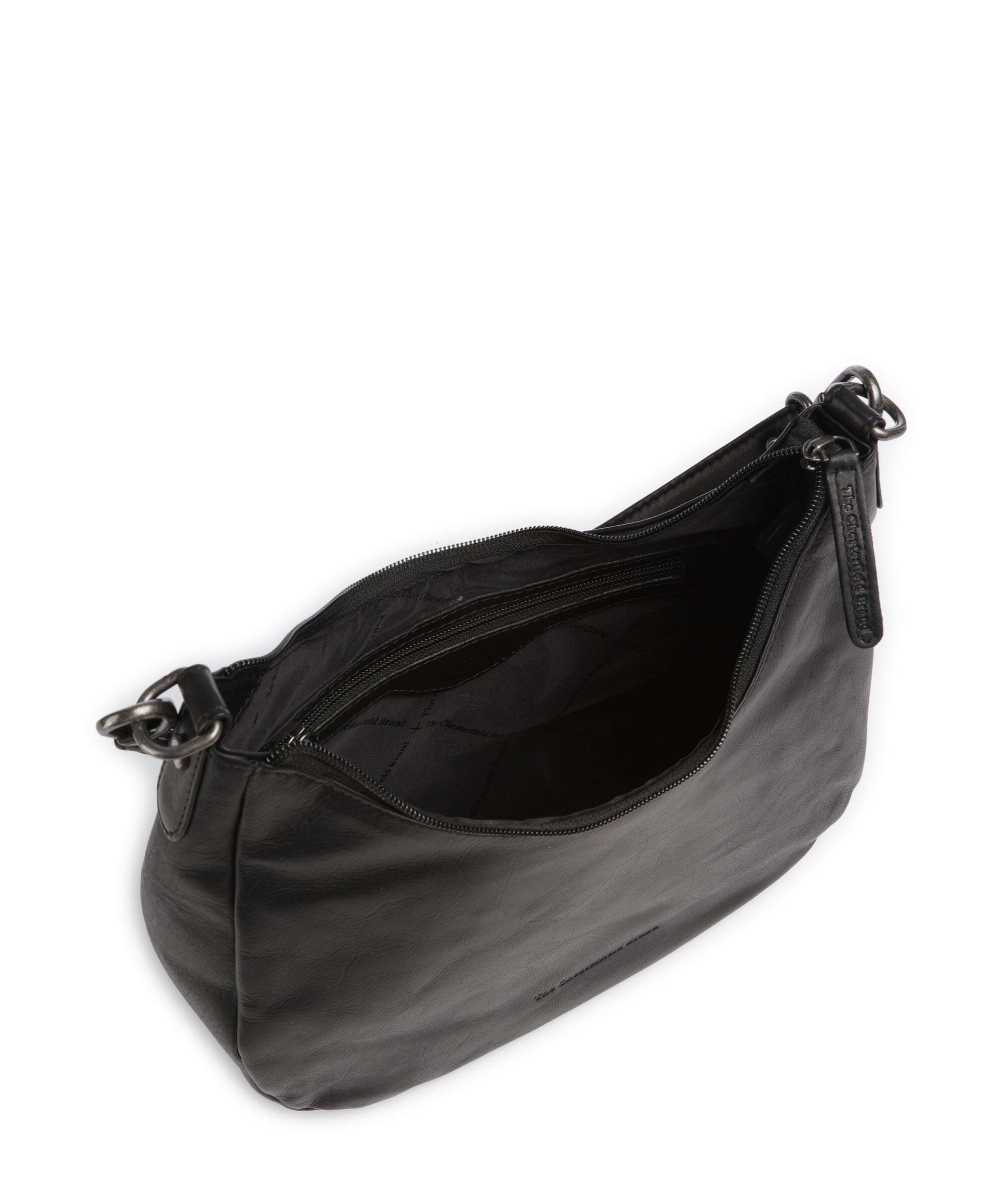 The Chesterfield Brand Wax Pull Up Cow Alexandria Shoulder bag black